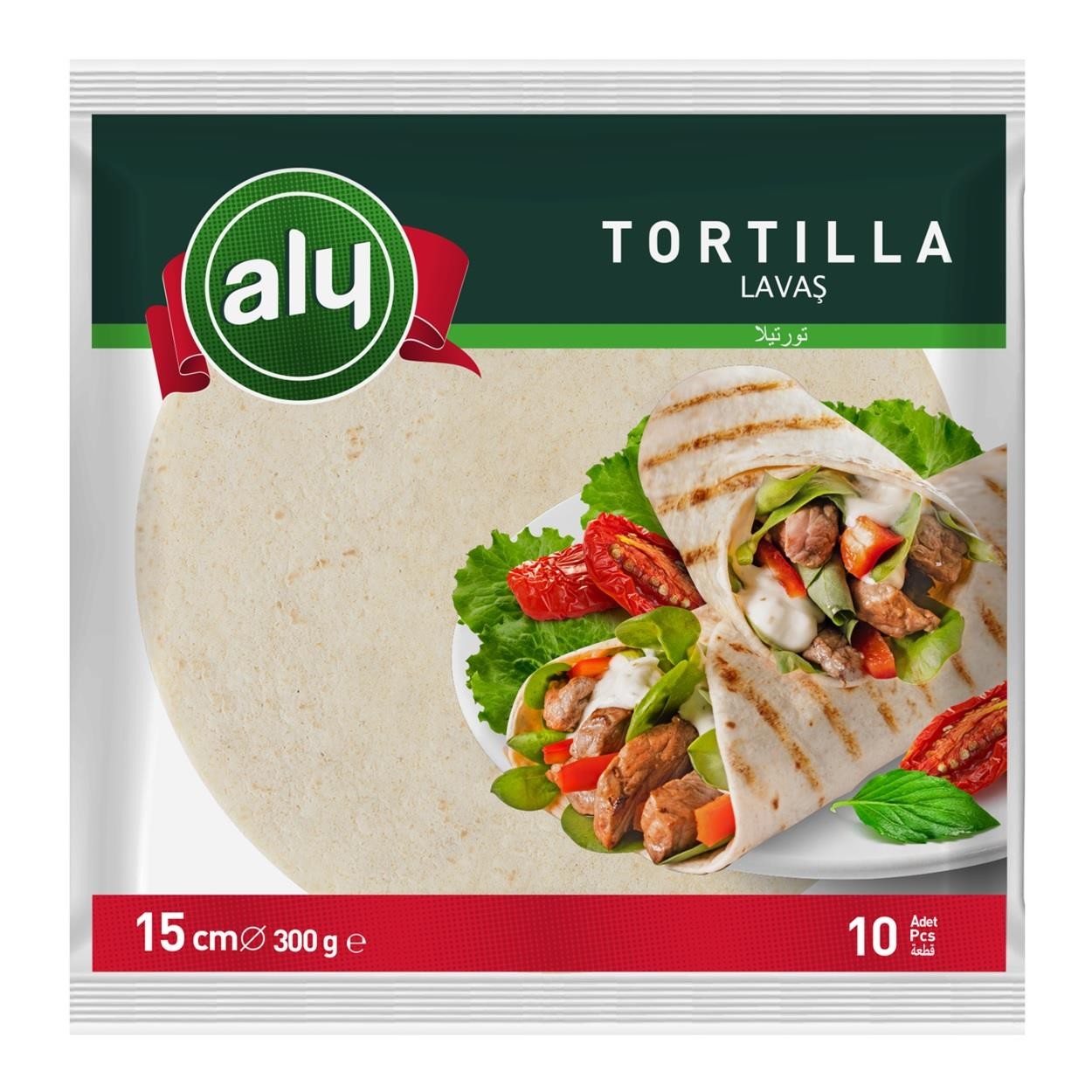 Aly Sade Tortilla Lavaş 15 Cm 10'lu Paket 300 Gr