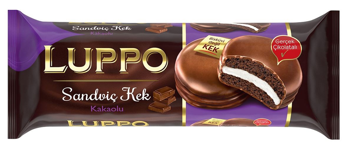 Luppo Sandviç Kek Kakaolu 8'li Paket 184 Gr