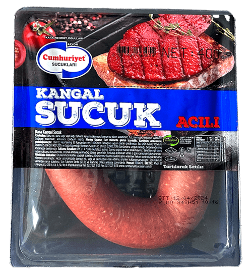 Cumhuriyet Acılı Kangal Sucuk 400 Gr