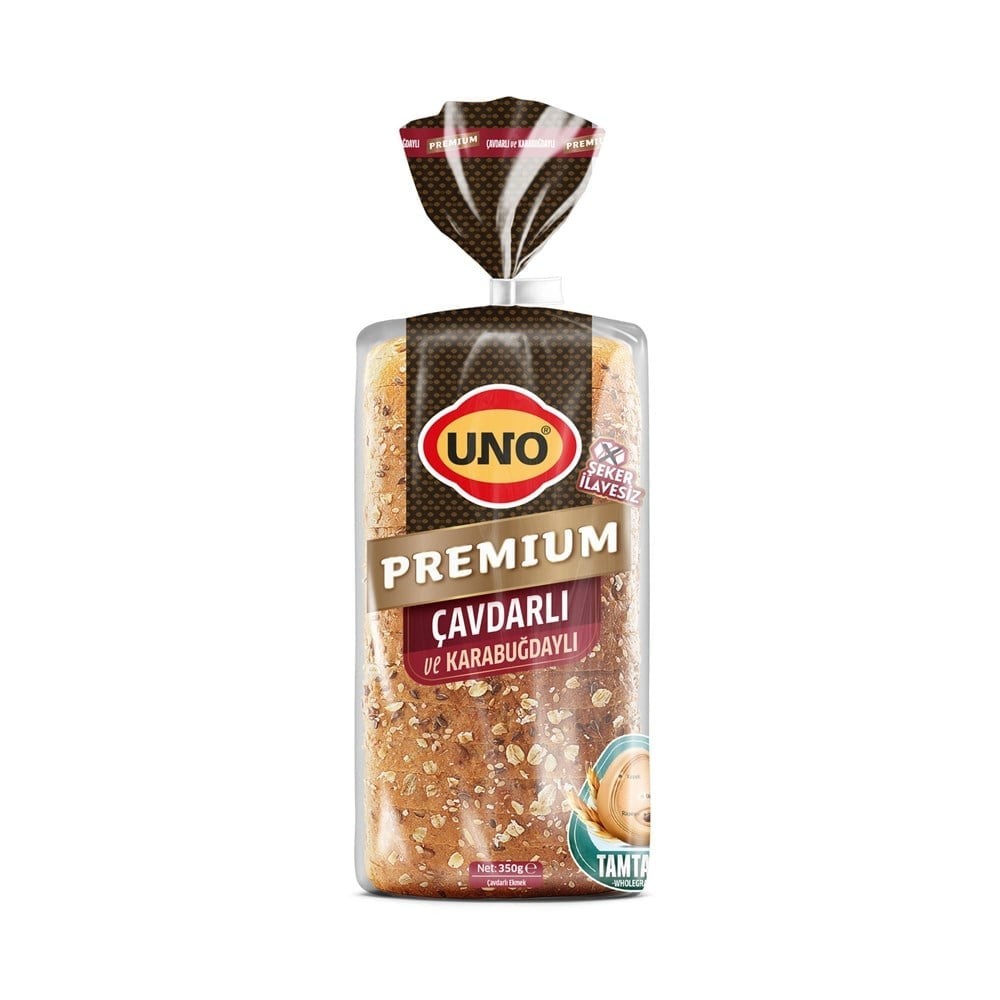 Uno Premium Çavdarlı Karabuğdaylı Ekmek 350 Gr