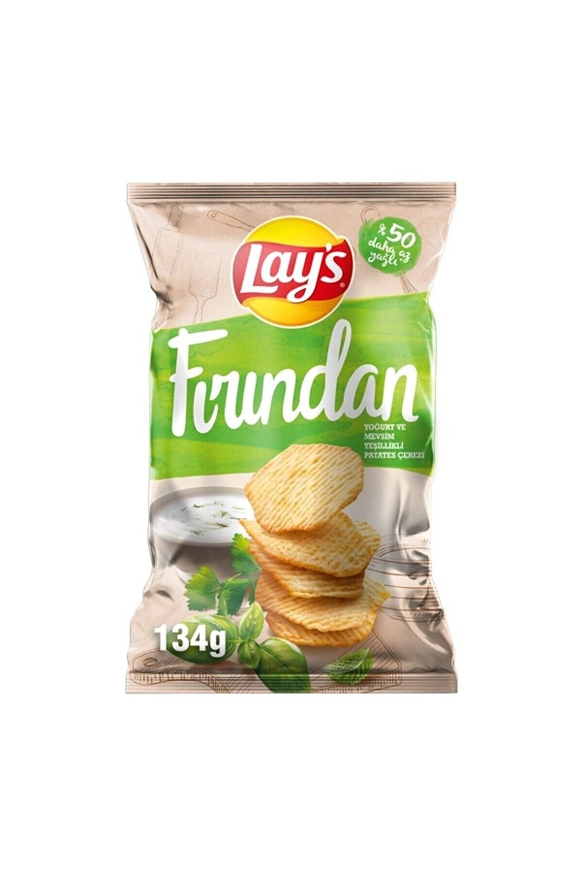 Lays Fırından Yoğurt Ve Mevsim Yeşillikli Cips 134 Gr