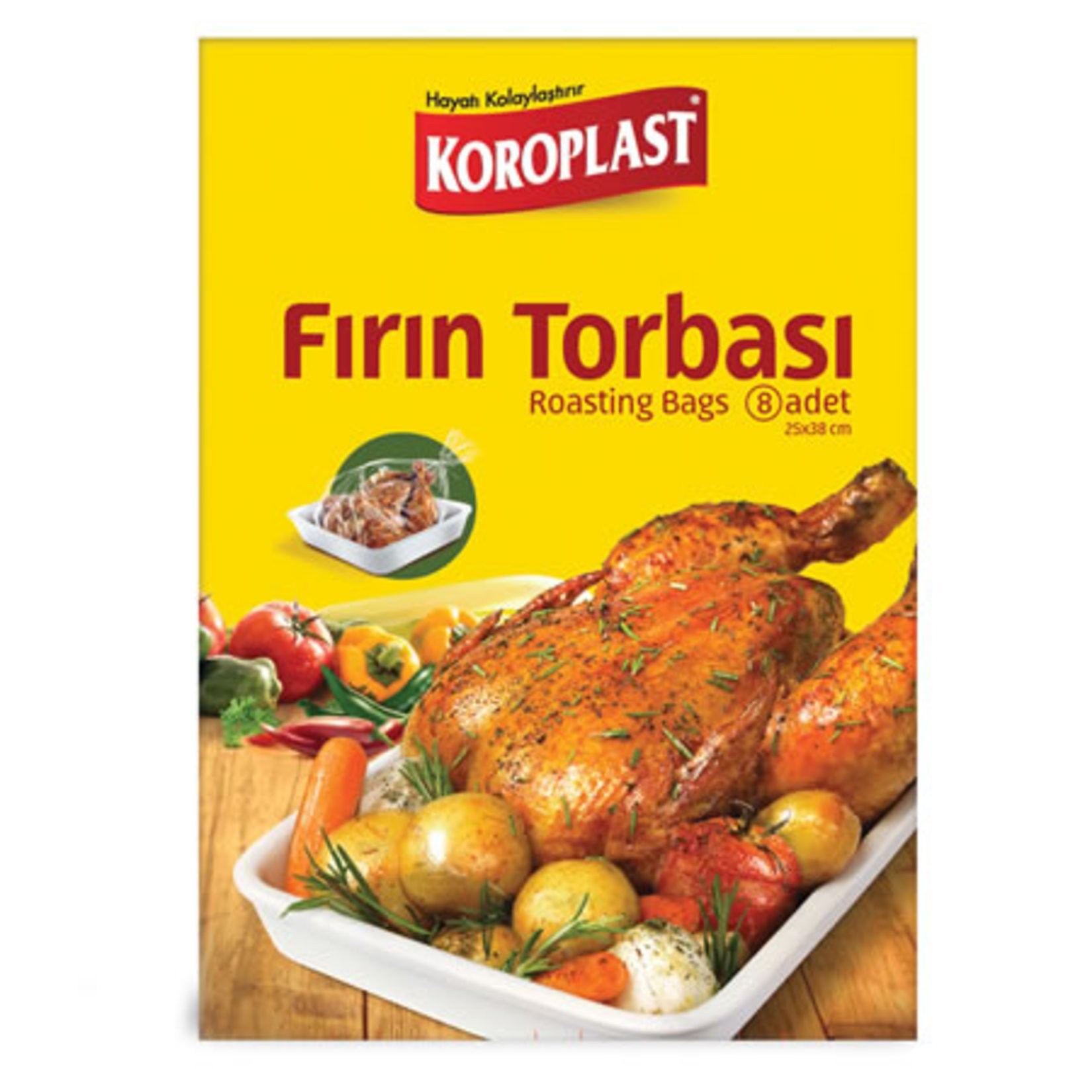 Koroplast Fırın Torbası 8 Adet