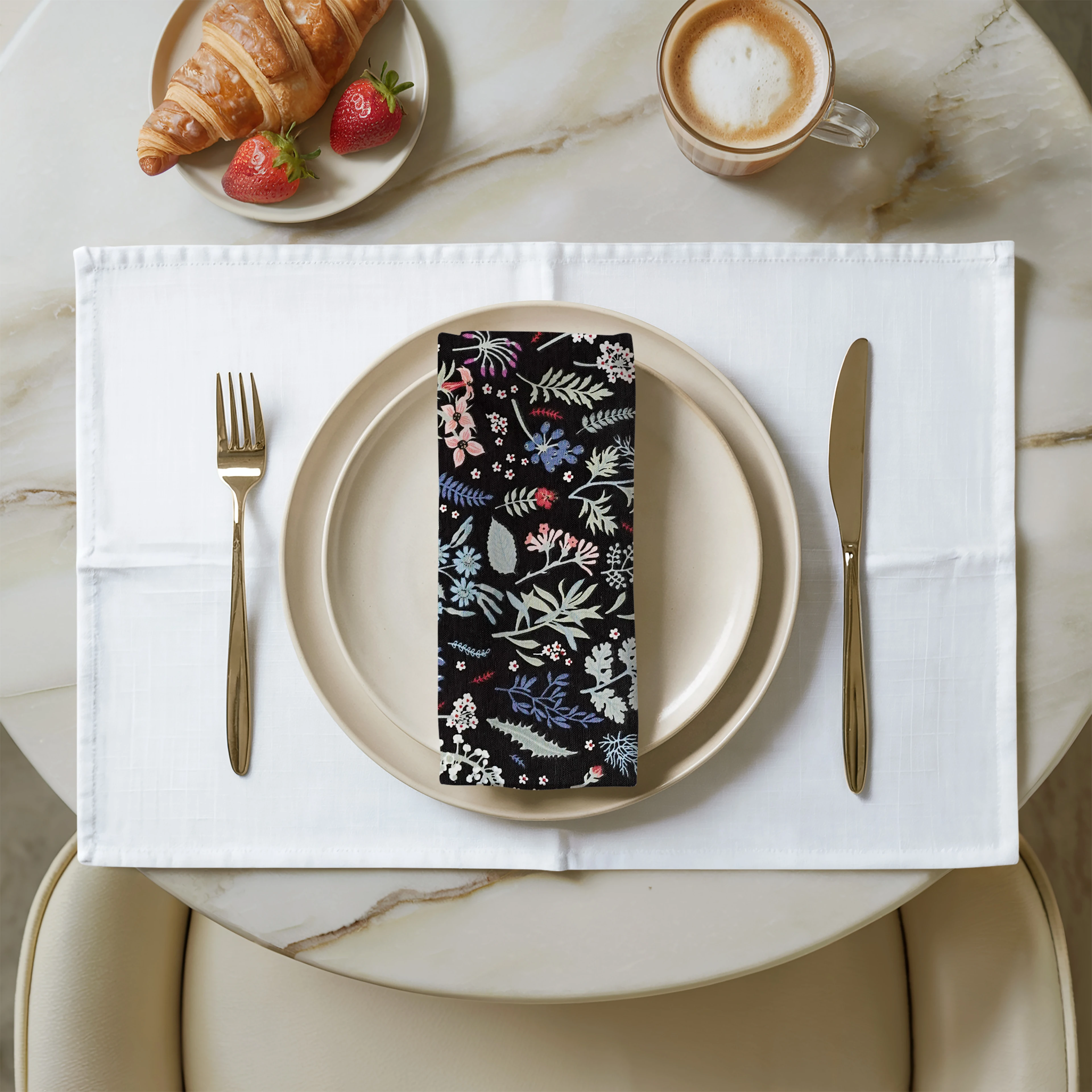 Çiçek Bahçesi Keten Peçete