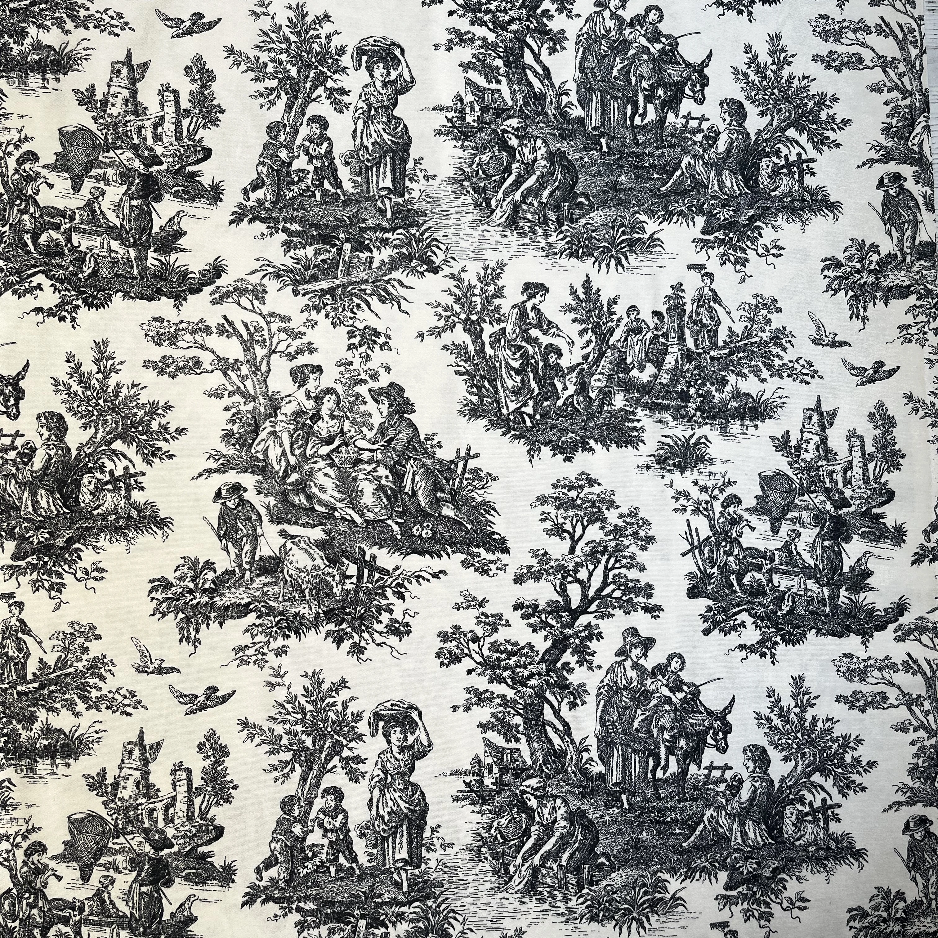 İngiliz Köylüleri Keten Masa Örtüsü