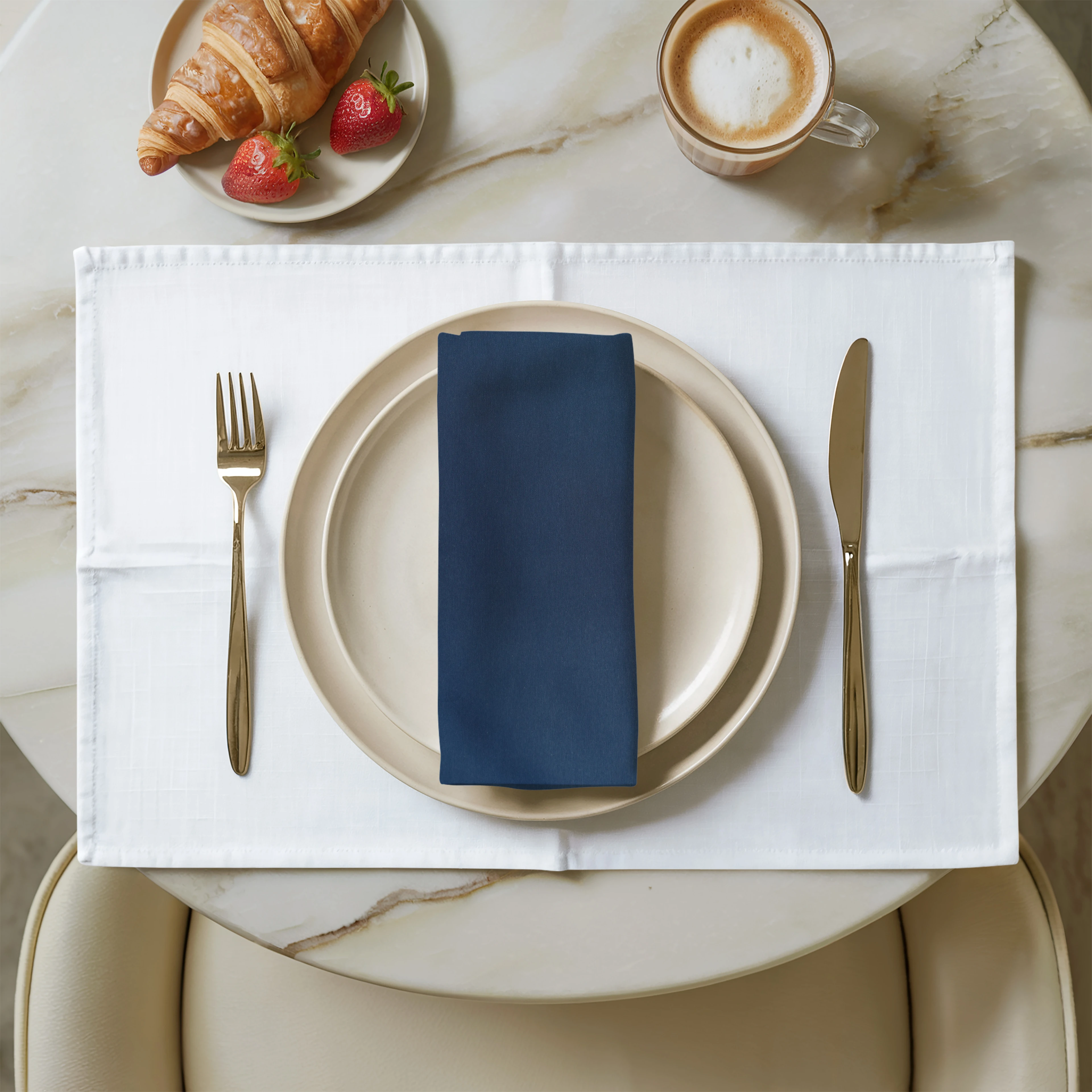 Lacivert Keten Peçete