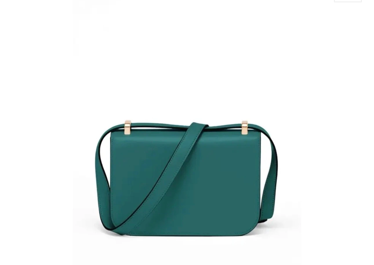 Amblemli Saffiano Deri Omuz Çantası