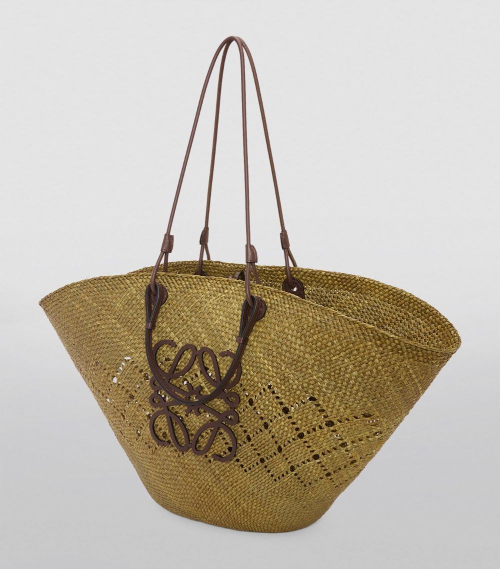 Loewe x Paula's Ibiza Large Woven Anagram Basket Bag