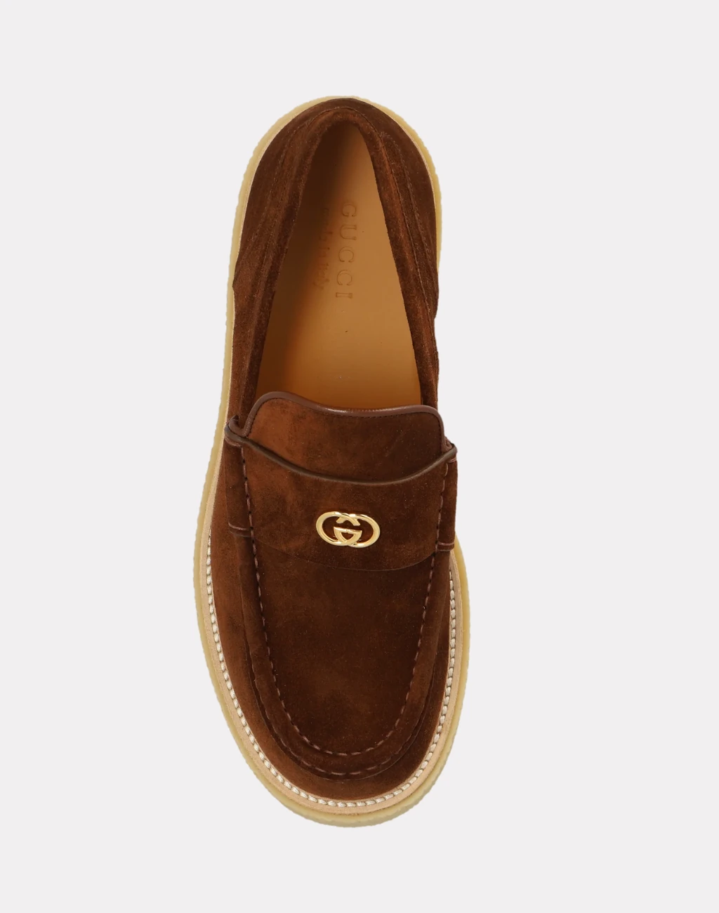 Gucci Brown Süet Erkek Loafer