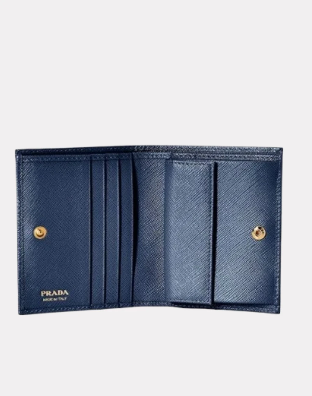 Saffiano Deri Metal Logolu Cüzdan