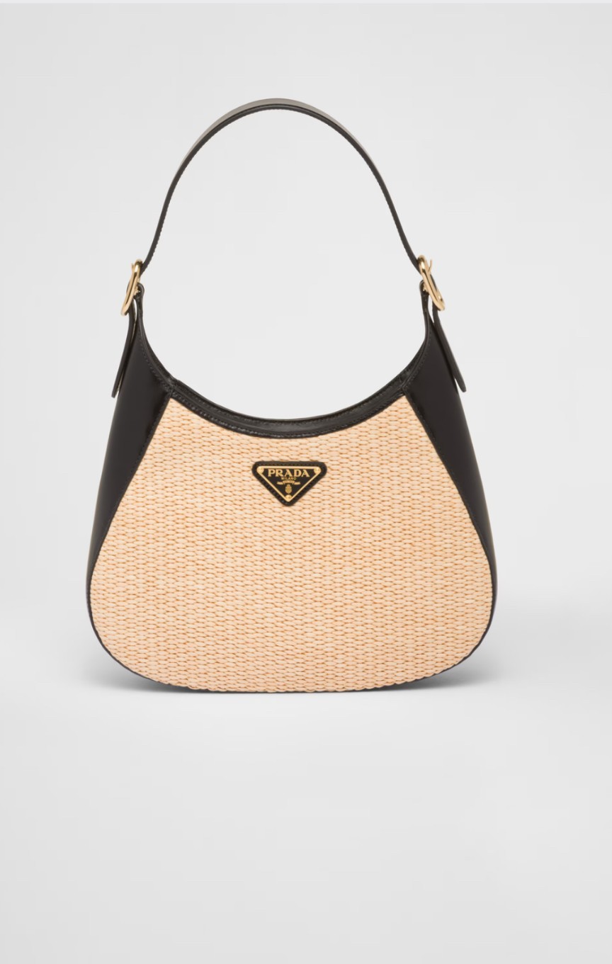 Prada Woven Cleo Shoulder Bag