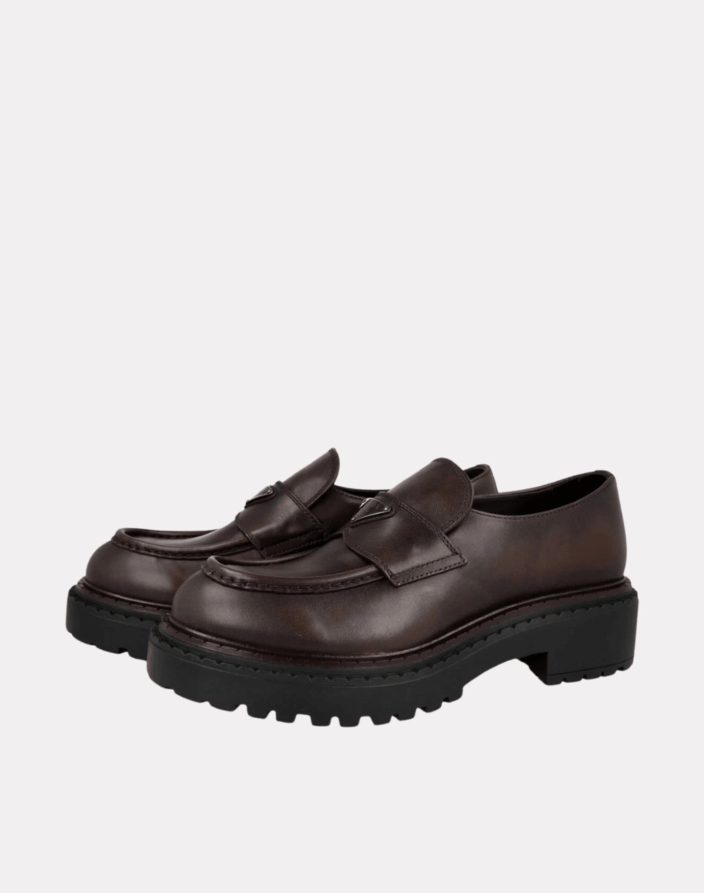 Çift Çikolata Deri Erkek Loafer