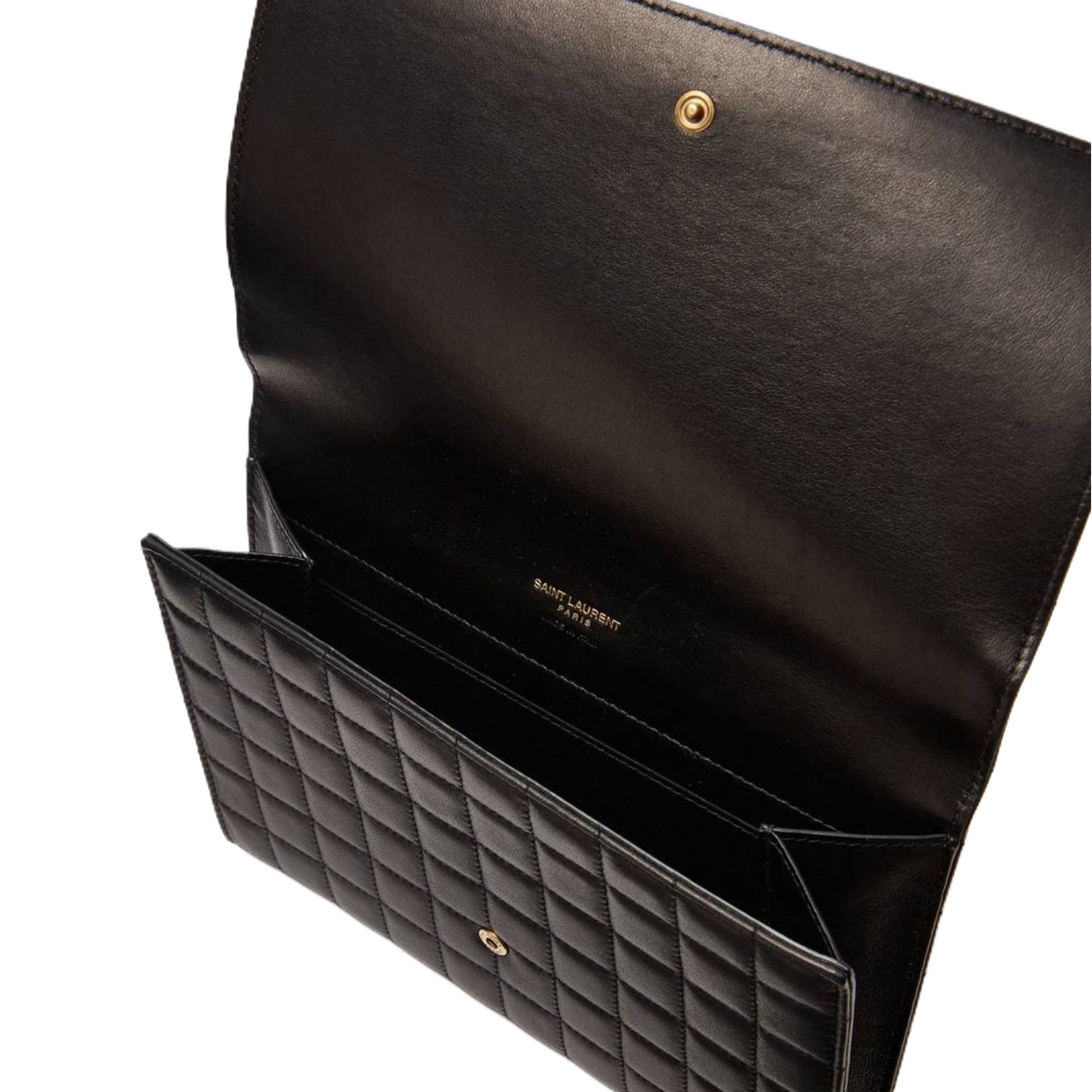 Cassandre Matelassé Leather Clutch