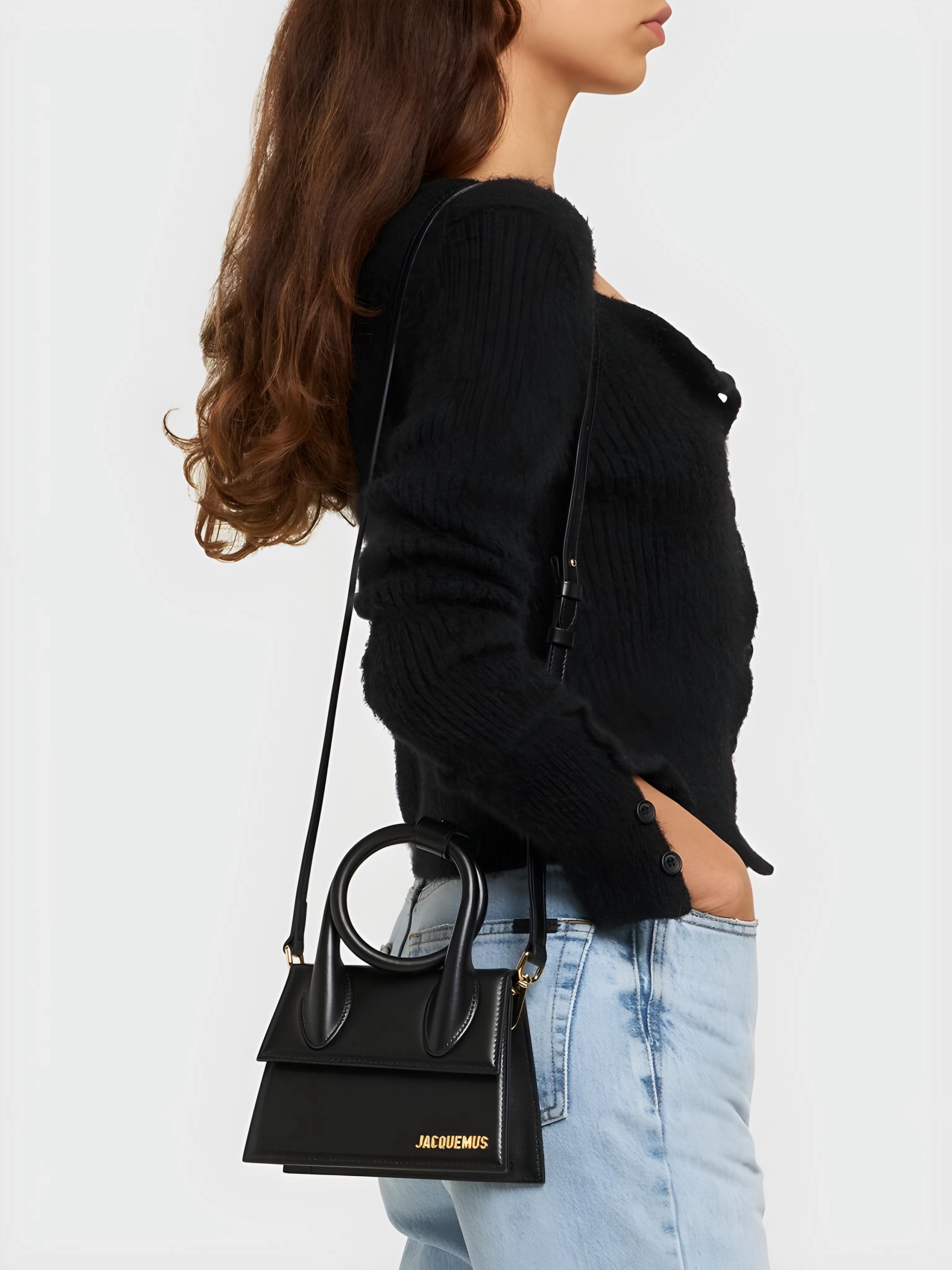 Le Chiquito Leather Top Handle Bag