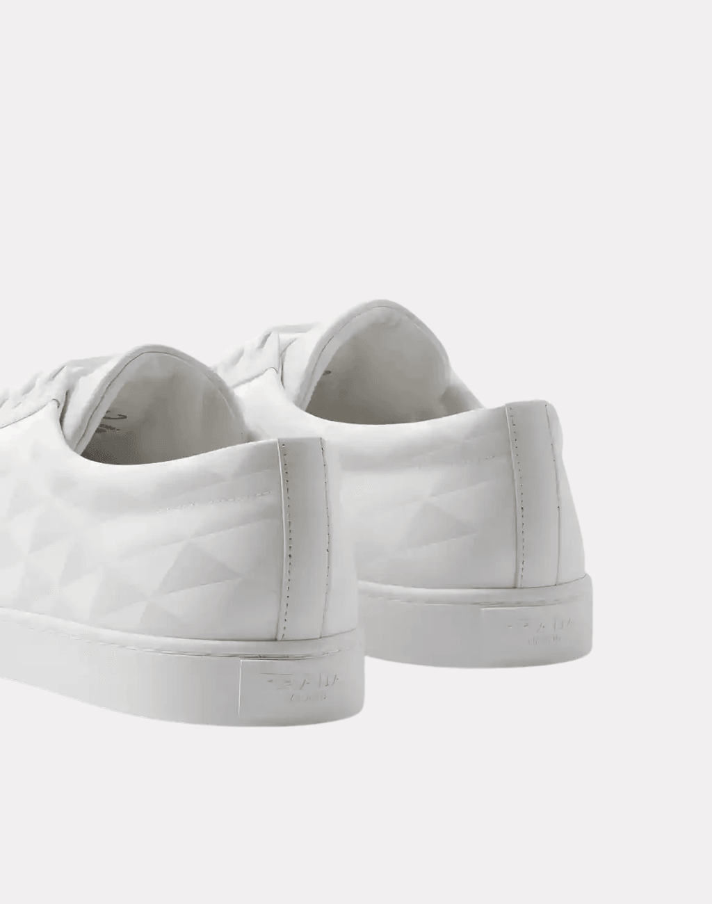 Deri ve Desenli Beyaz Erkek Sneaker