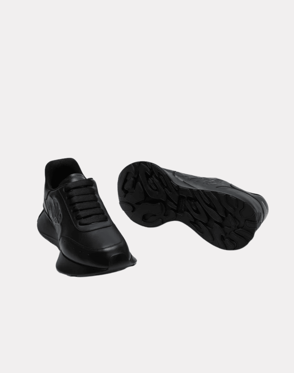 Yeni Taban Komple Deri Siyah Erkek Sneaker