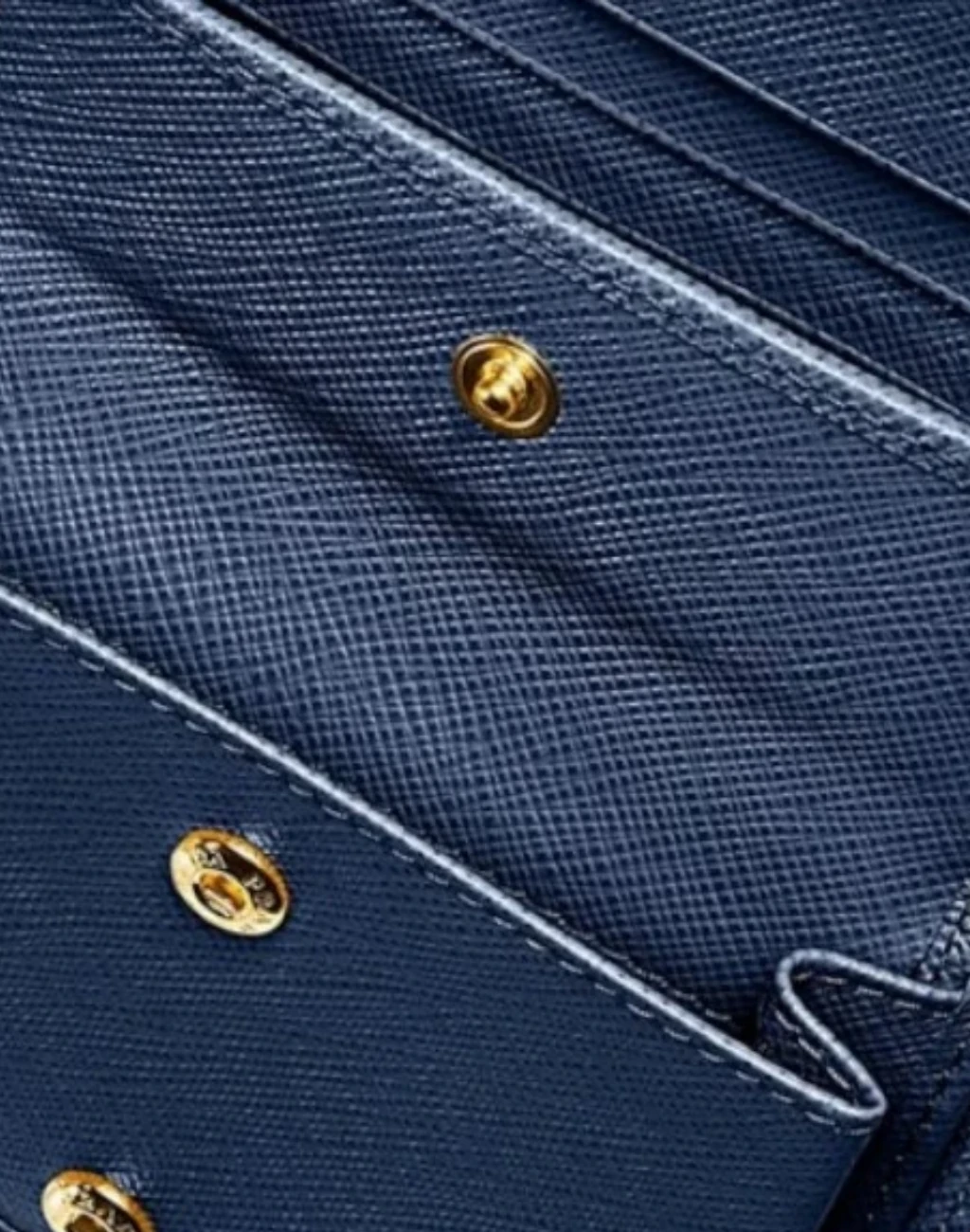 Saffiano Deri Metal Logolu Cüzdan