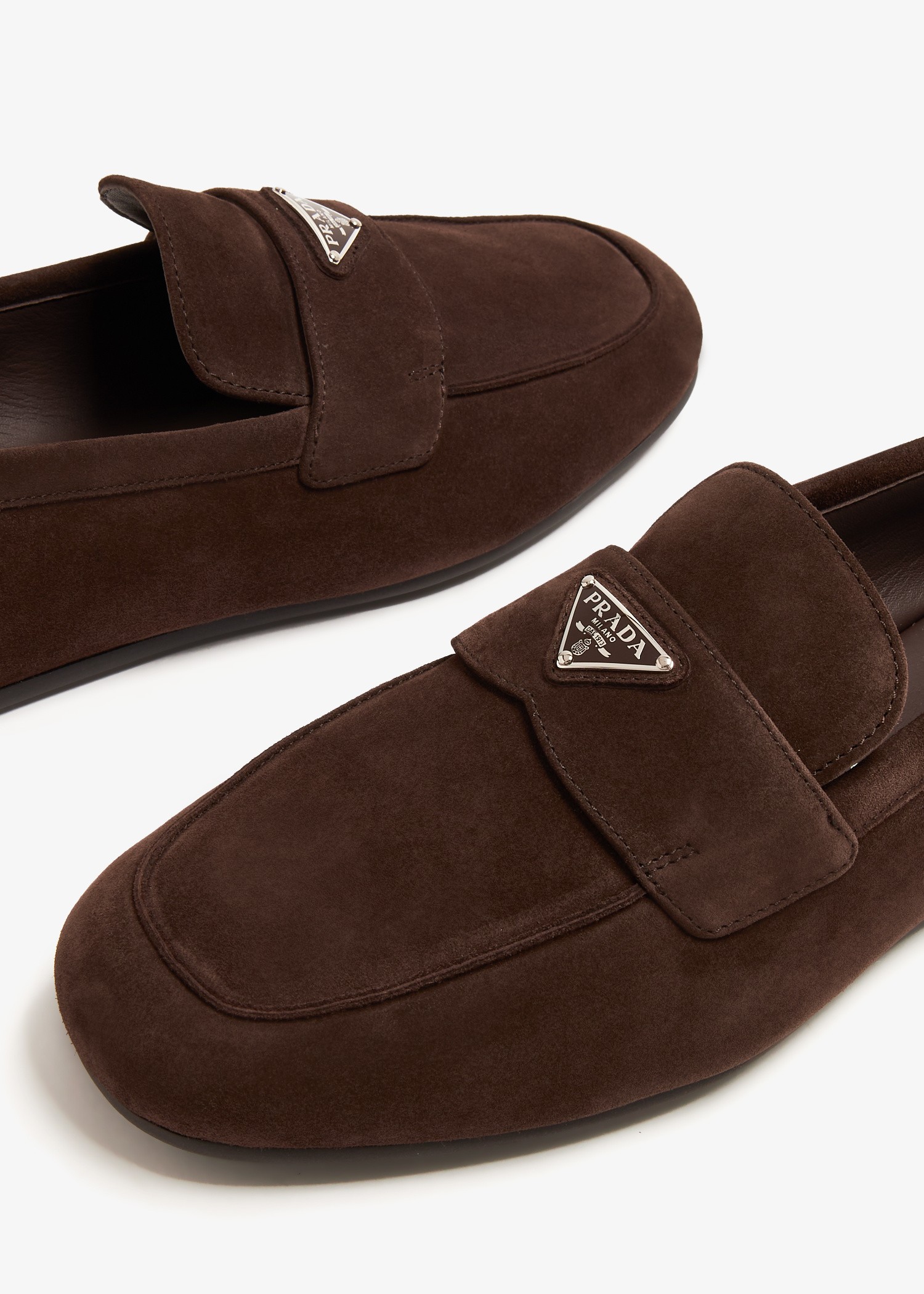 Kahverengi Süet Loafers