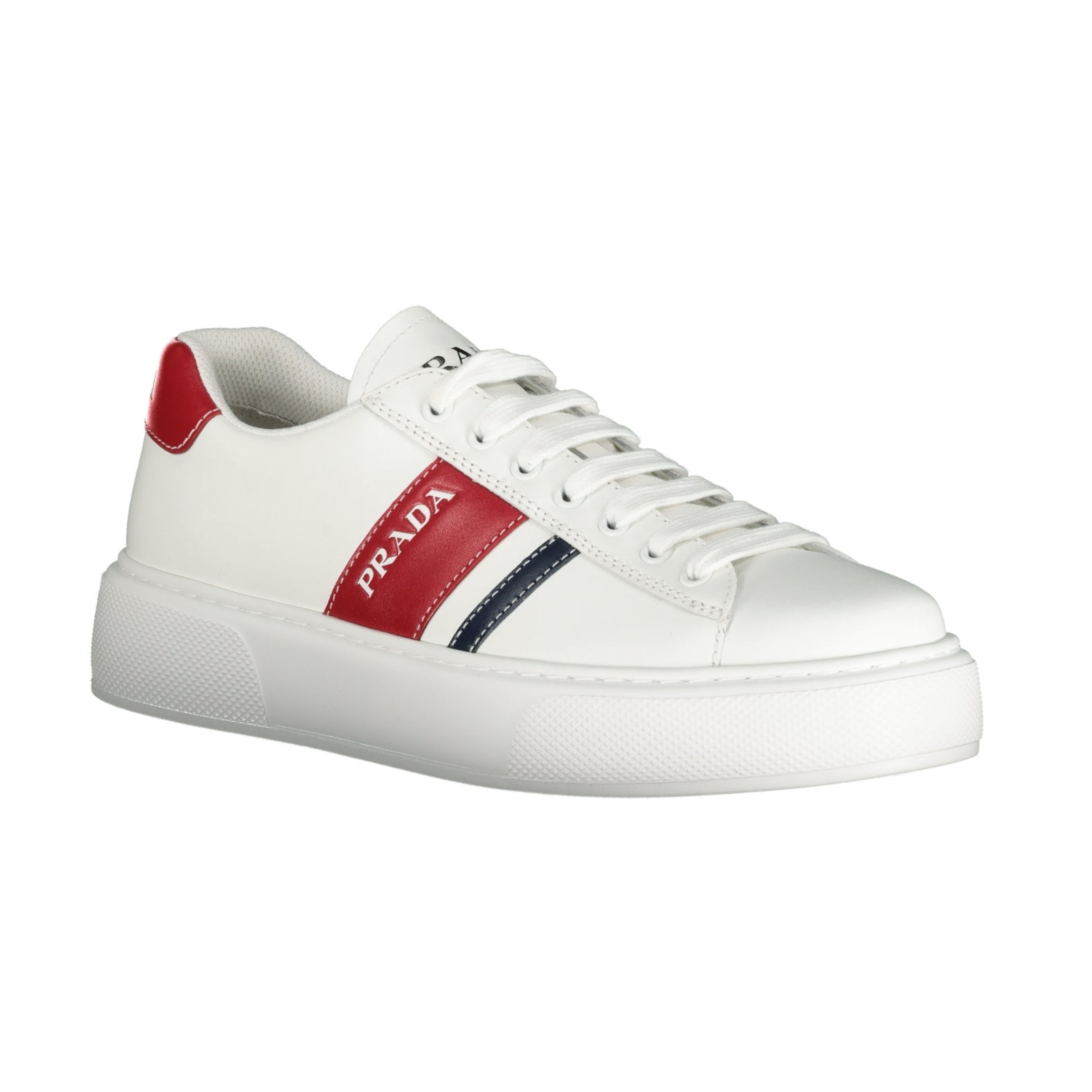 Prada Thick Sole White Sneakers