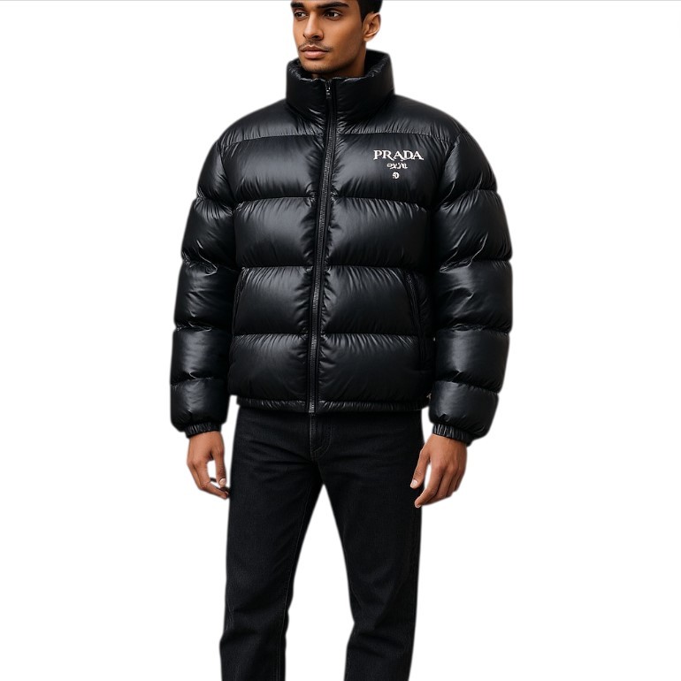 Logolu şişme Mont