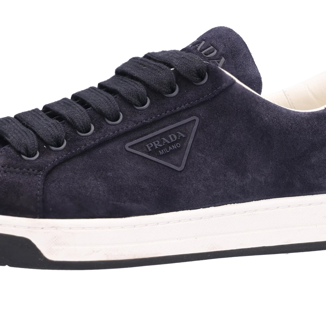 Triangle Logo Süet Sneakers