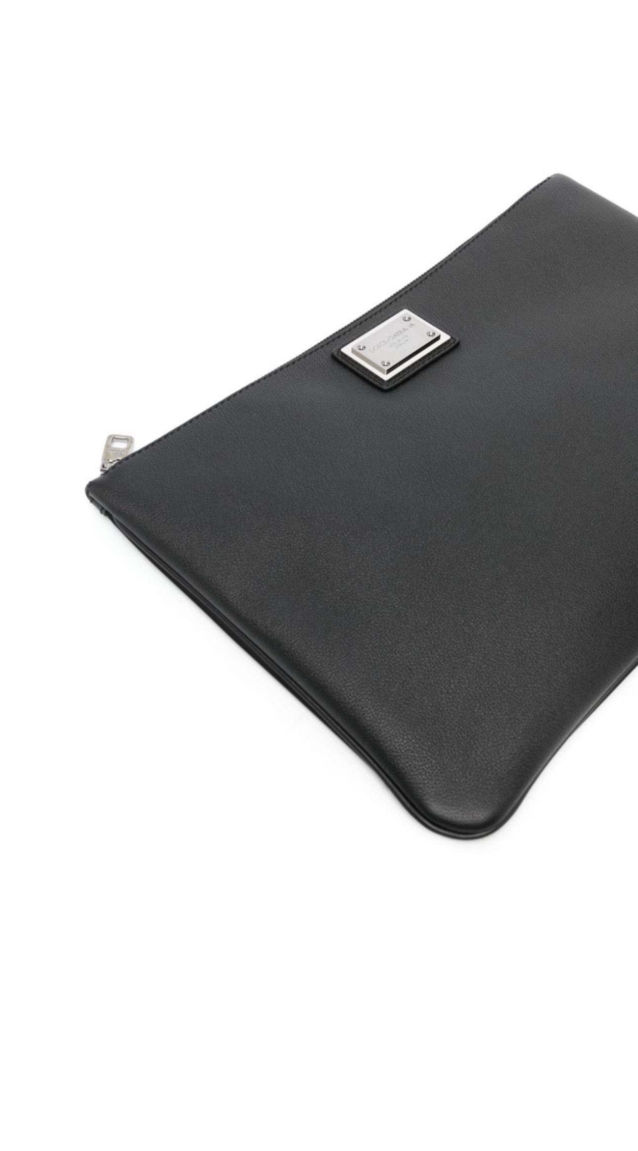 Black Logo - Plaque Clutch Bag