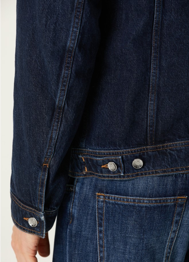 Lacivert Denim Erkek Ceket