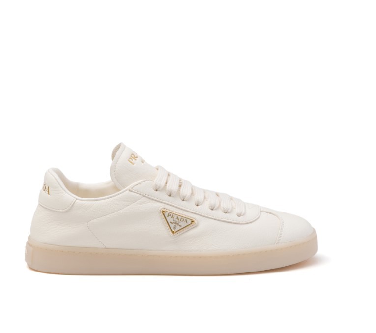 Komple Deri Metal Logolu Erkek Sneakers