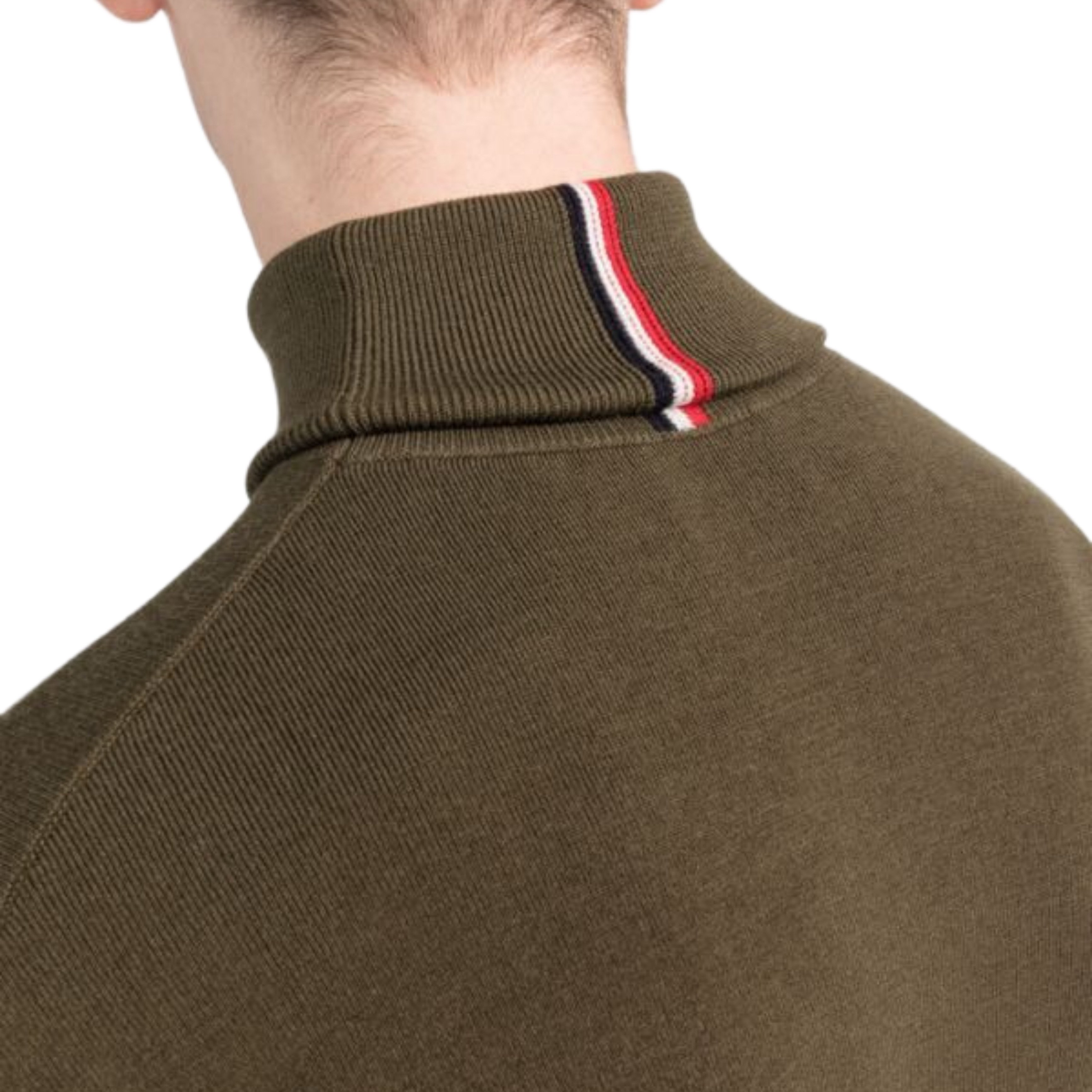 Panelled logo-patch Knitted Jumper