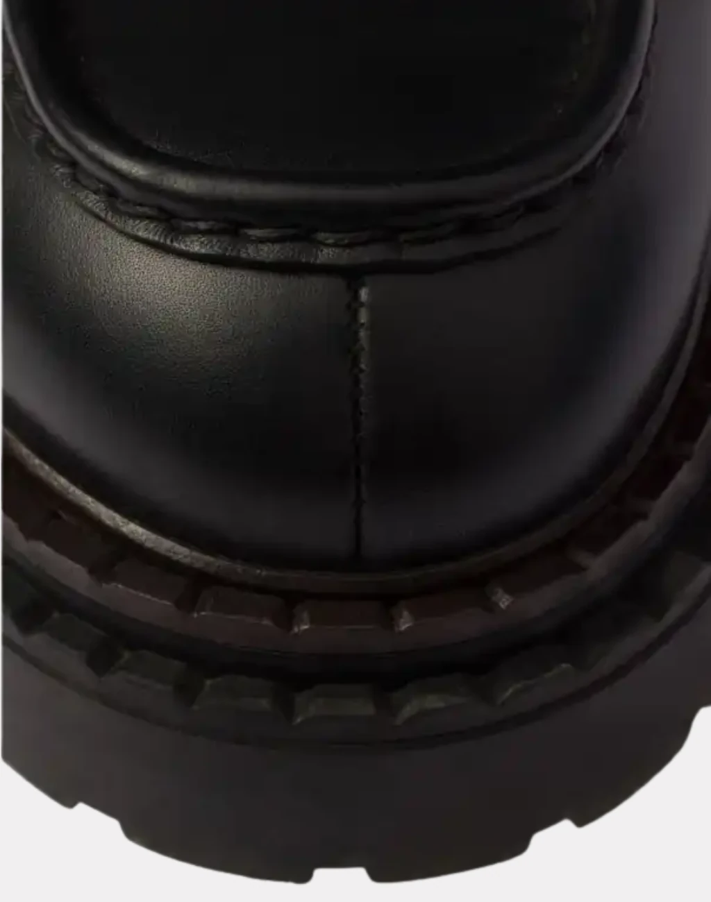 Komple Deri Metal Logolu Erkek Loafers