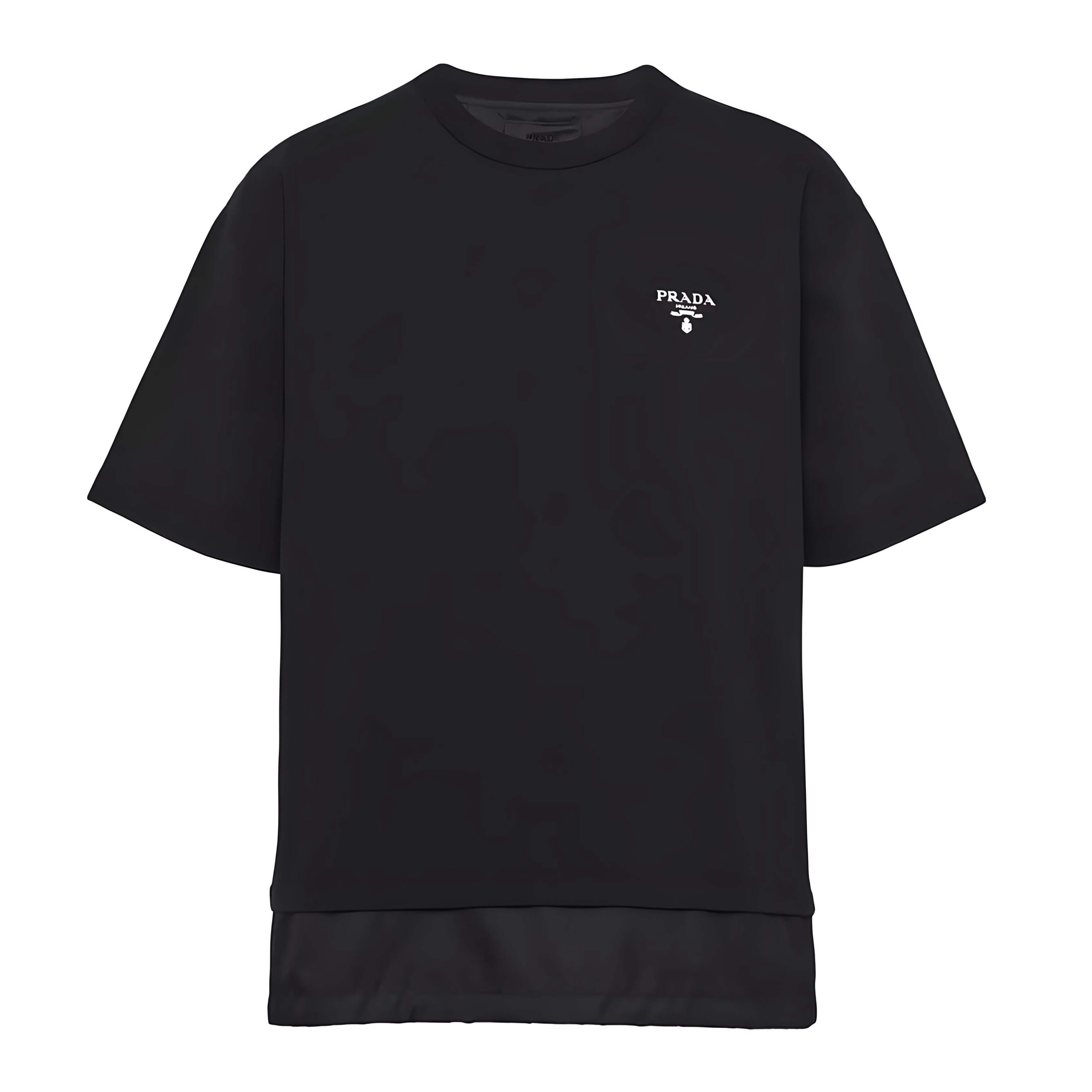 Prada Jersey Re-Nylon Logo T-shirt - Xlarge