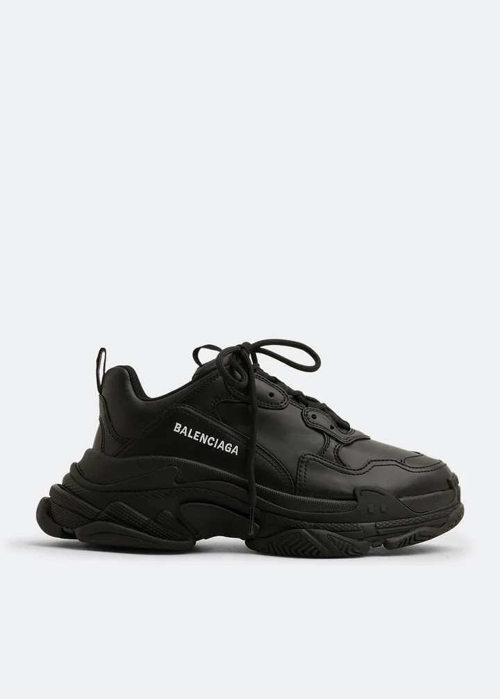 Triple S Erkek Siyah Sneakers