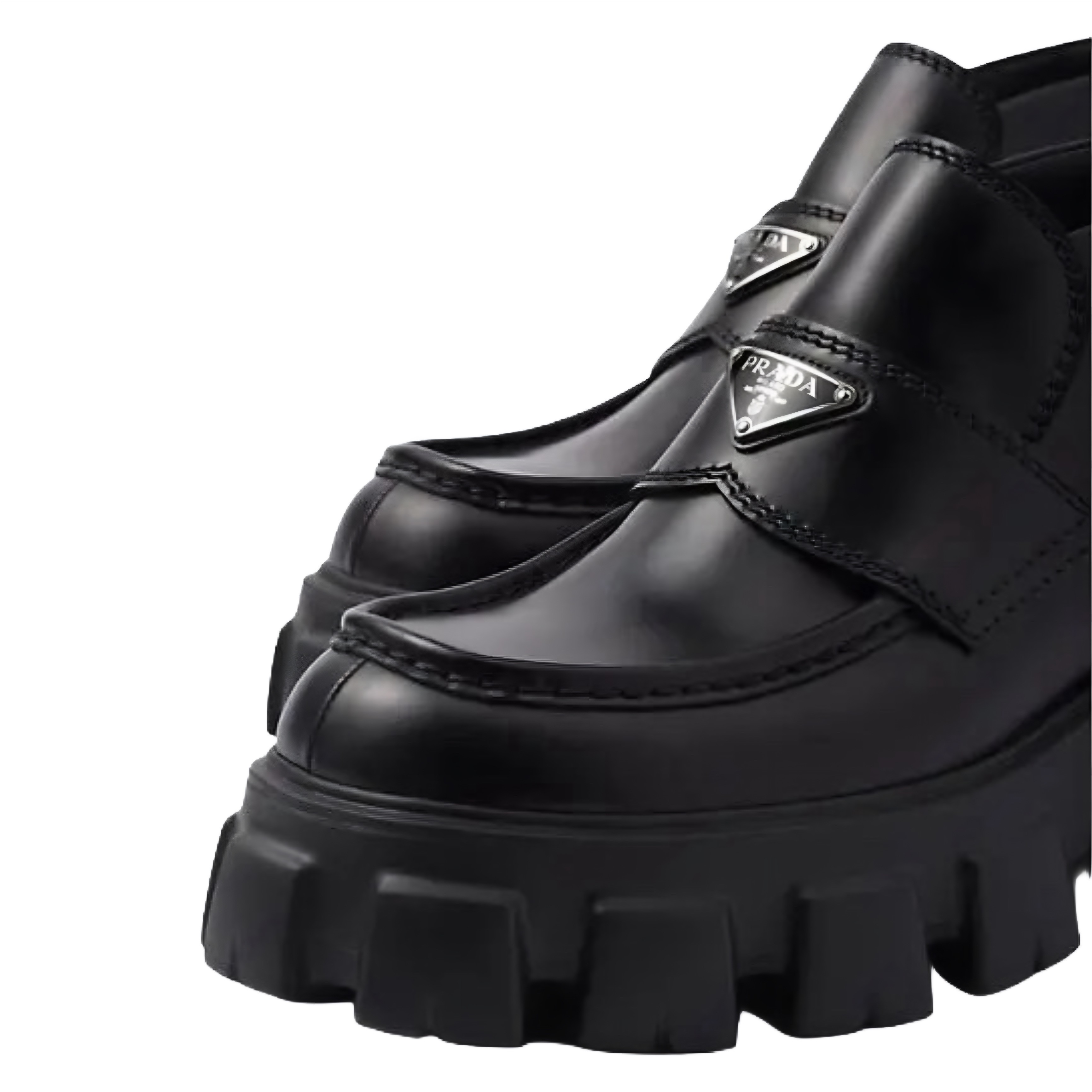 Monolight Patent Leather Platform Loafers