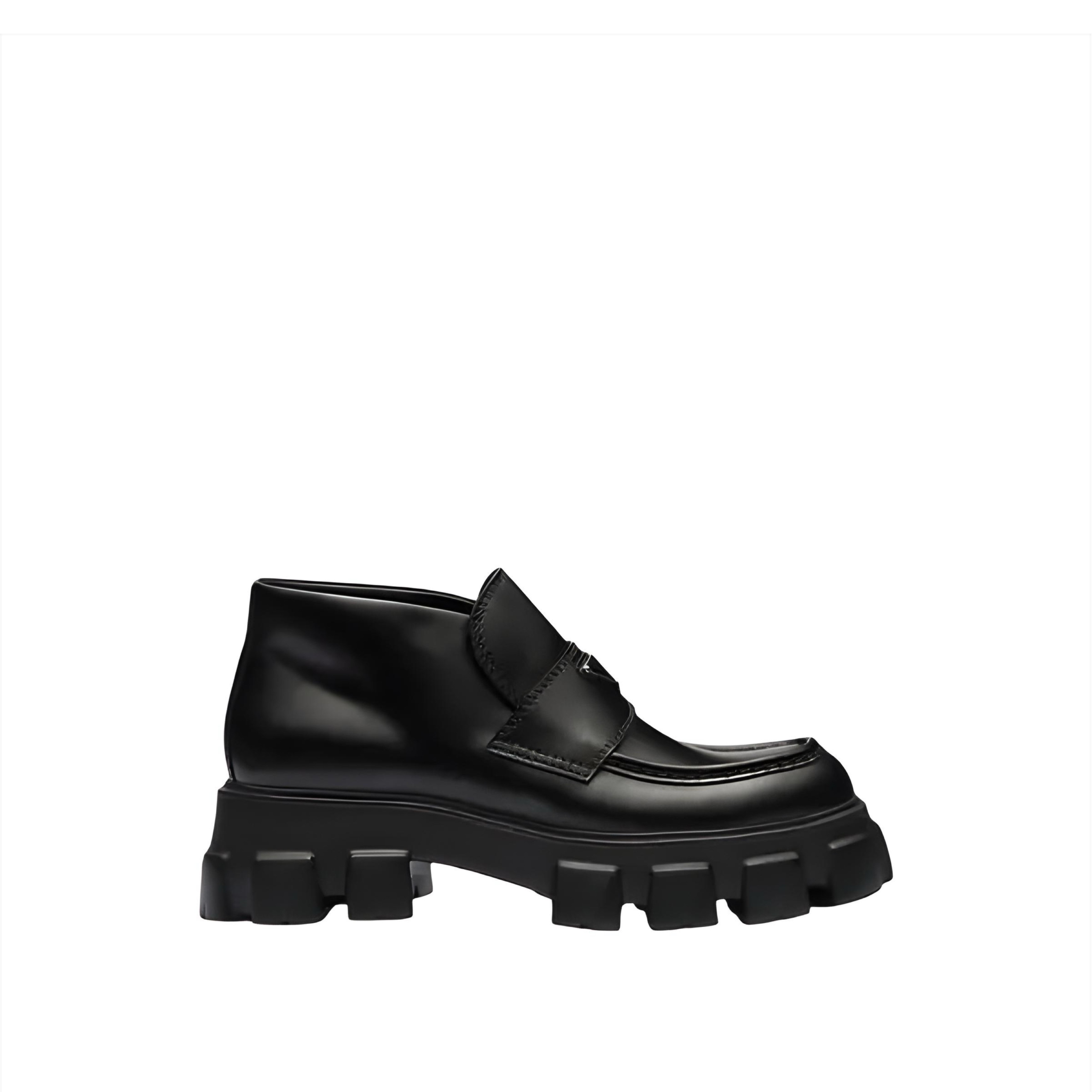 Monolight Patent Leather Platform Loafers