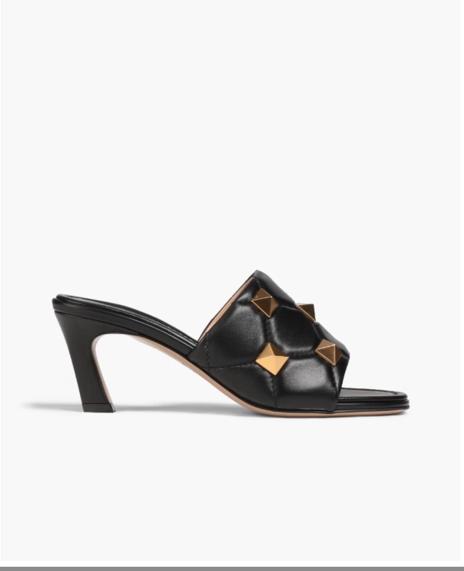 Roman Stud Heeled Mules