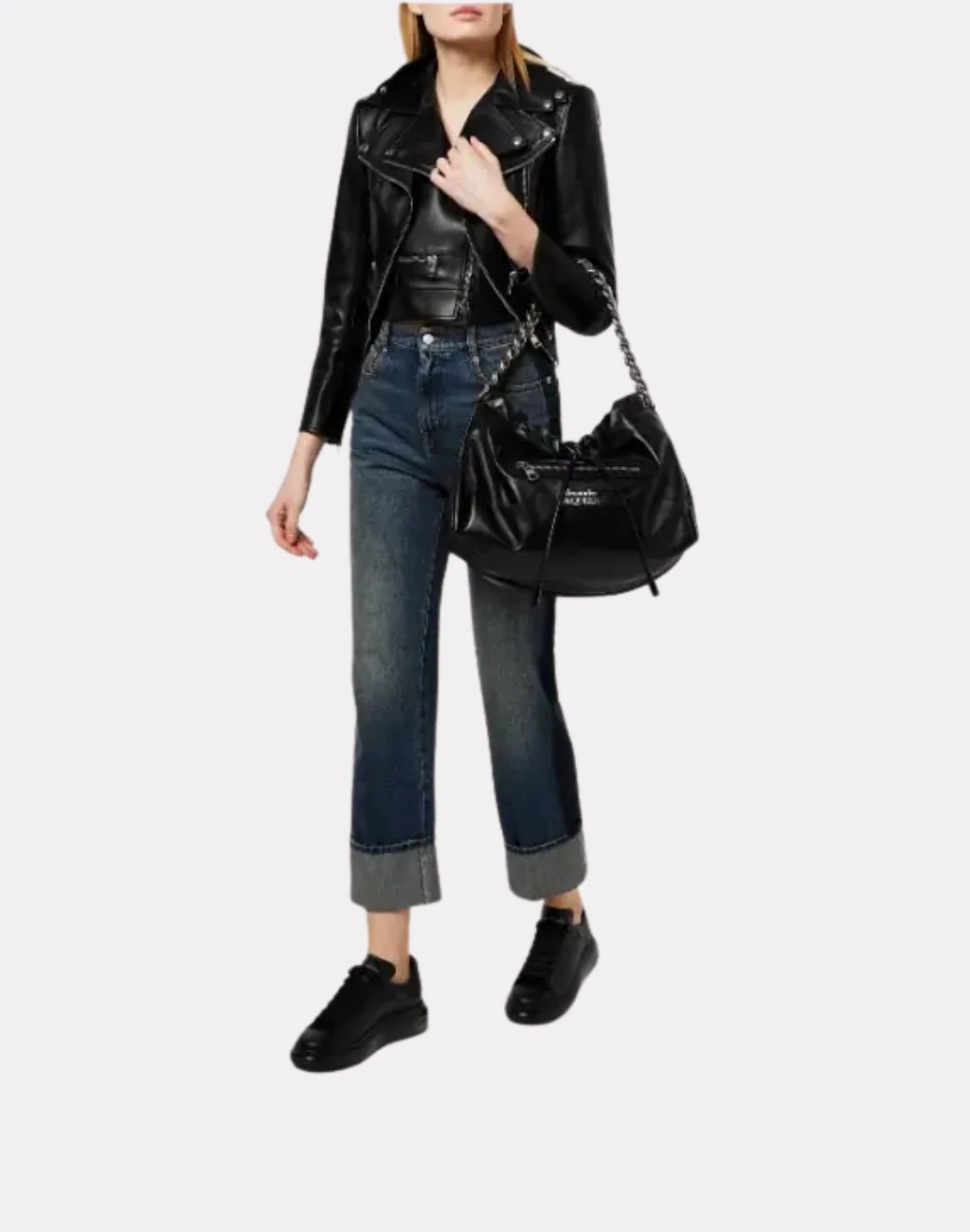 Komple Deri Air Taban Kadın Sneakers