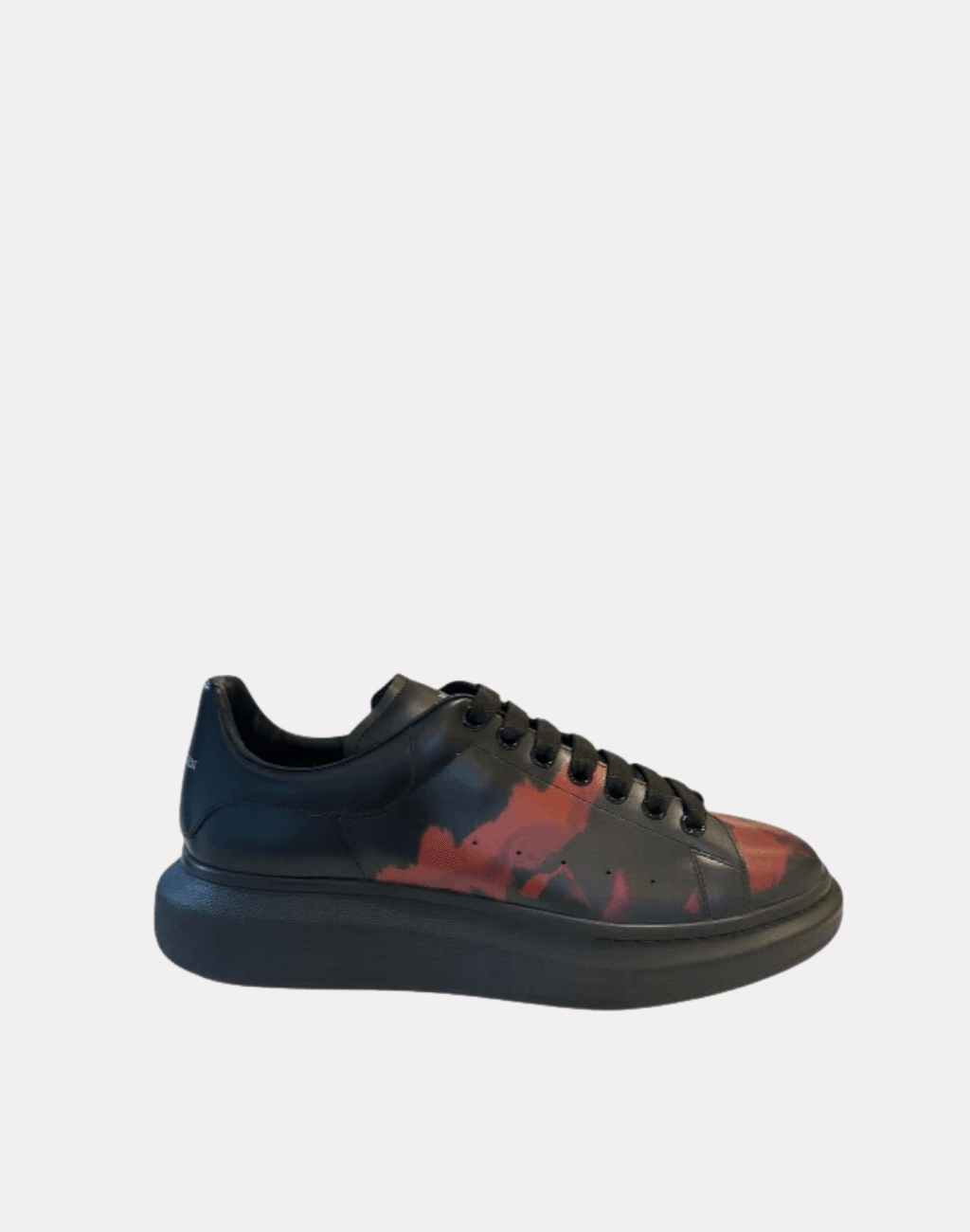 Desen detaylı Erkek deri sneakers