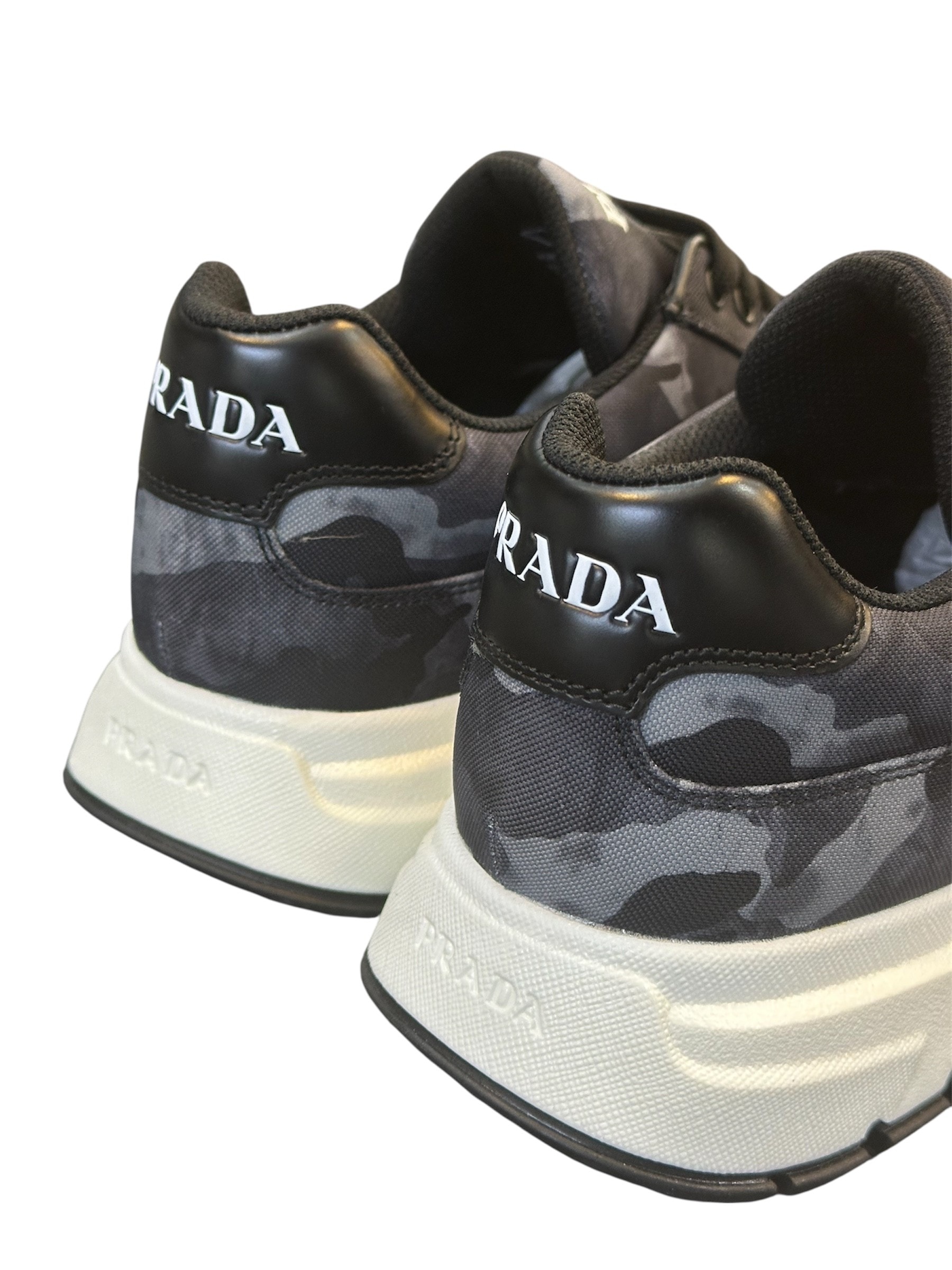 Kamuflaj Kumaş Deri Detaylı Erkek Sneaker