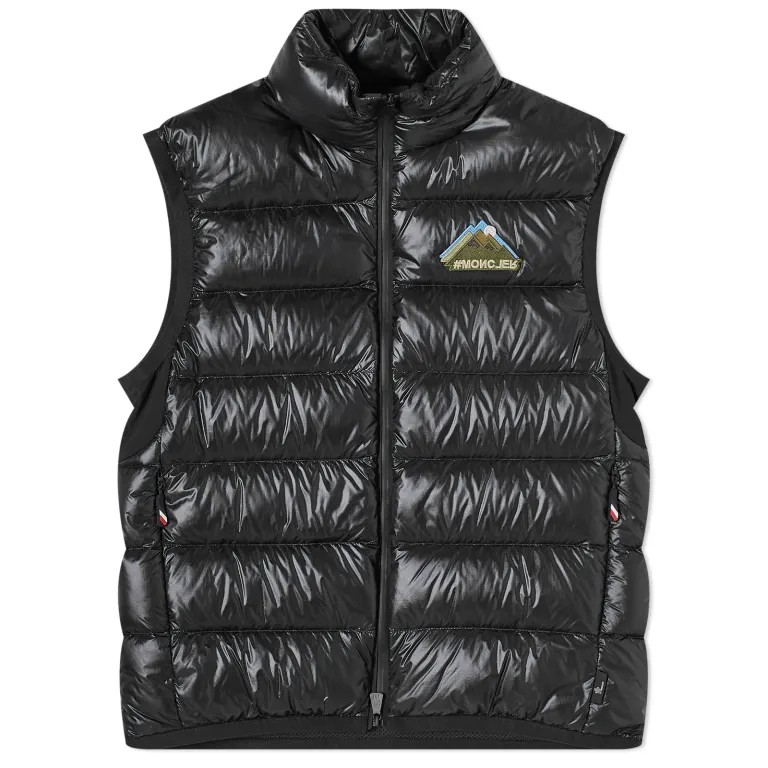 Men's Tech Zip Gilet in Black