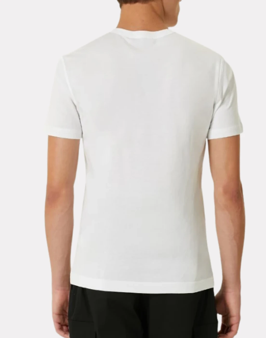 Beyaz Logo Detaylı T-shirt