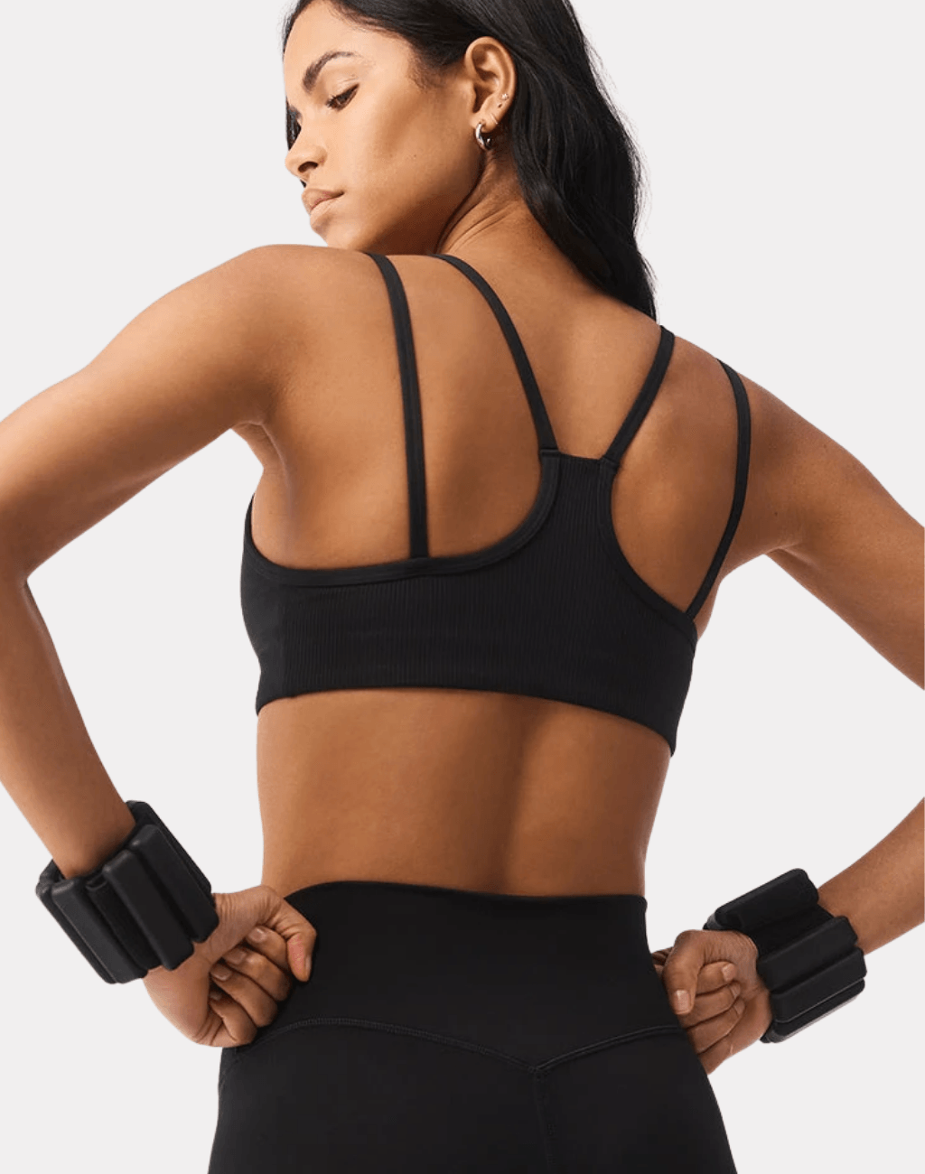 Airlift Ribbed Jump Start V-neck Bra