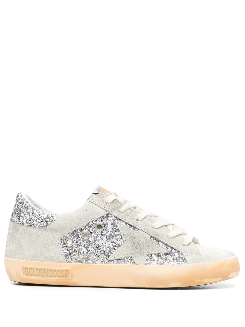 Super-Star Glitter Detail Sneakers