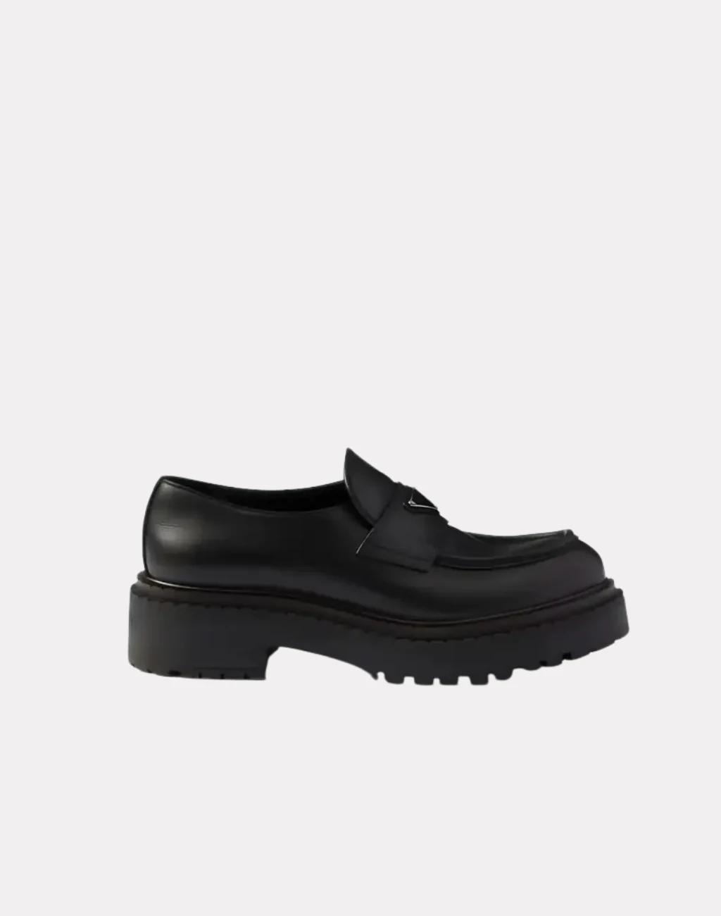 Komple Deri Metal Logolu Erkek Loafers