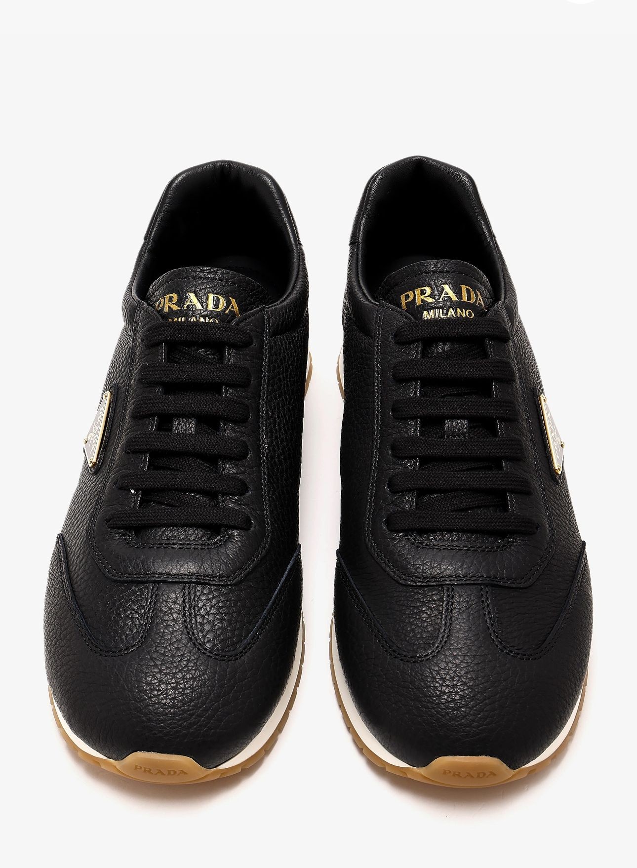 Erkek Komple Deri Metal logolu Sneakers