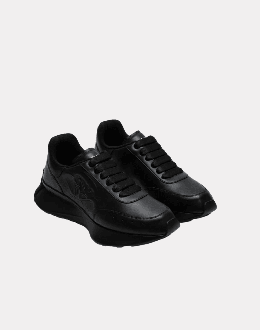 Yeni Taban Komple Deri Siyah Erkek Sneaker