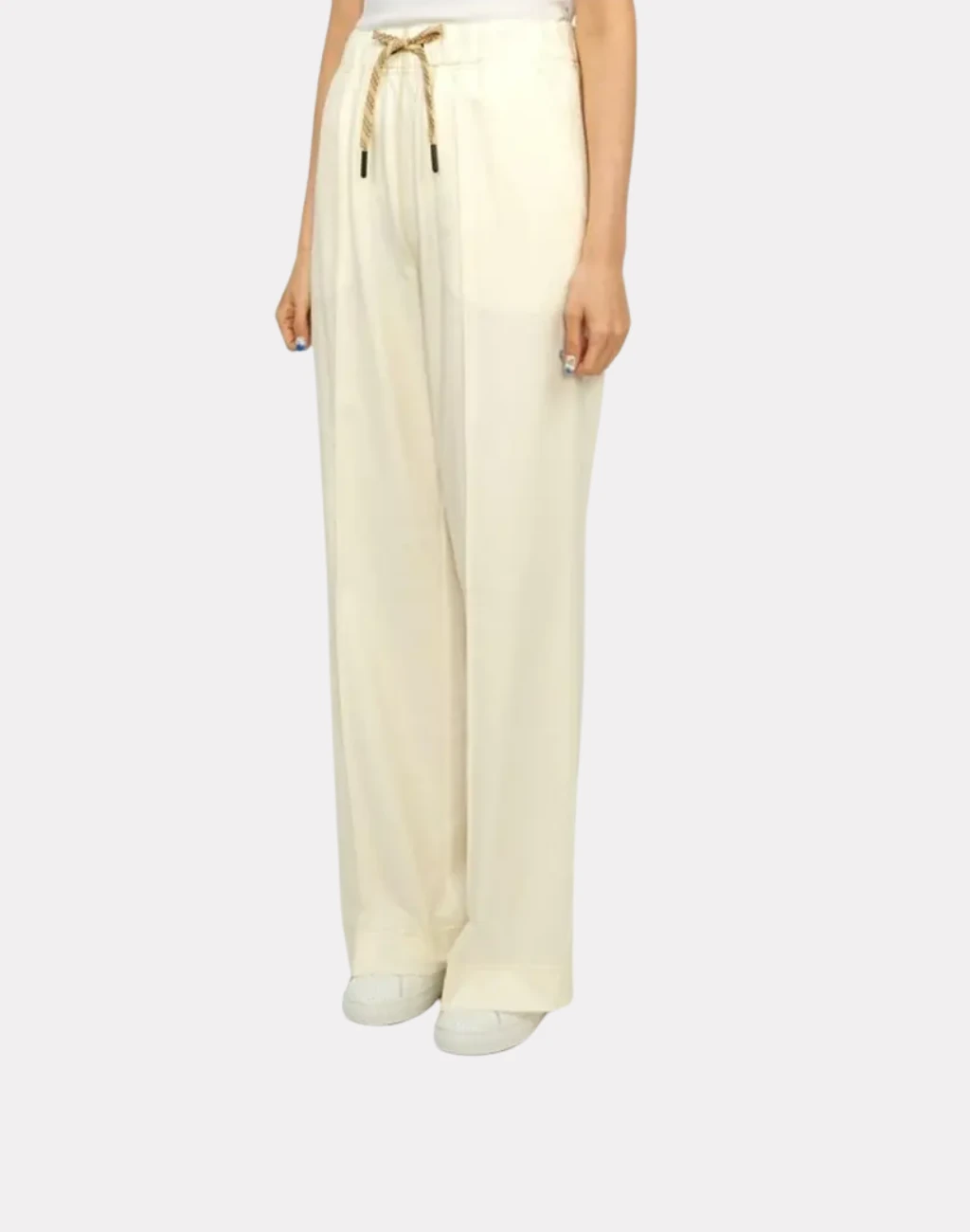  Kırık Beyaz Beli Kordonlu Eşofman Altı