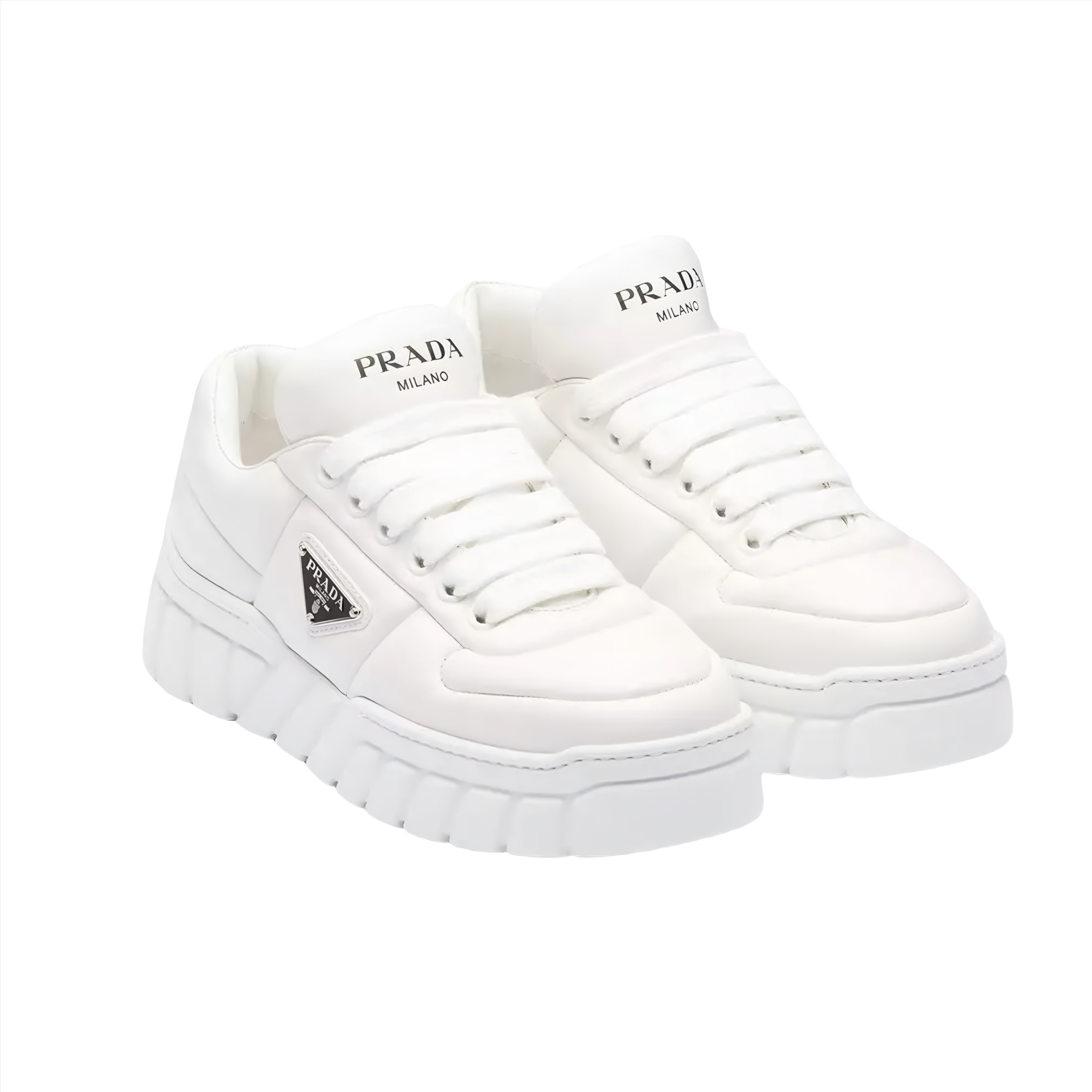 Padded Nappa Leather Sneakers