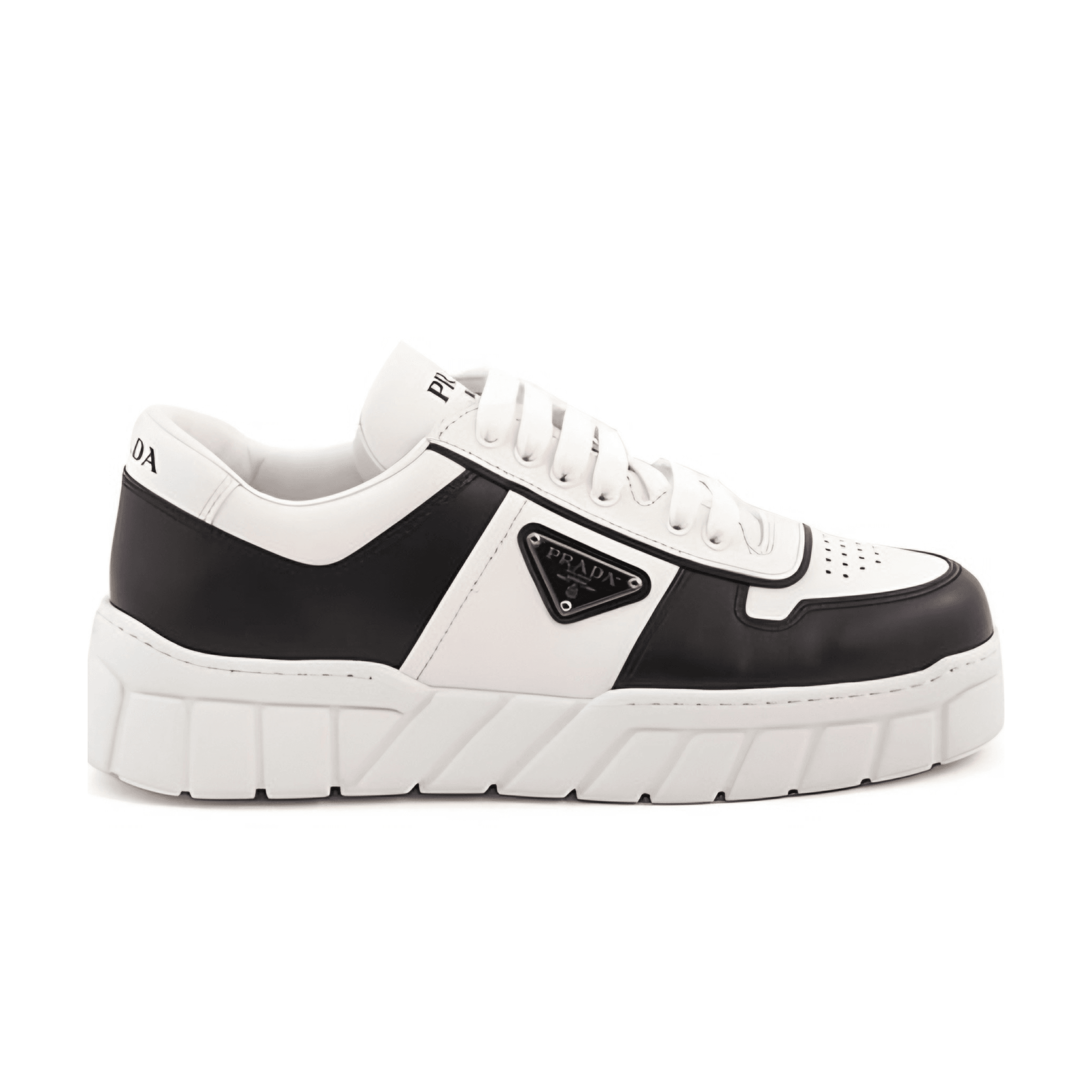 Leather Triangle Logo Sneaker