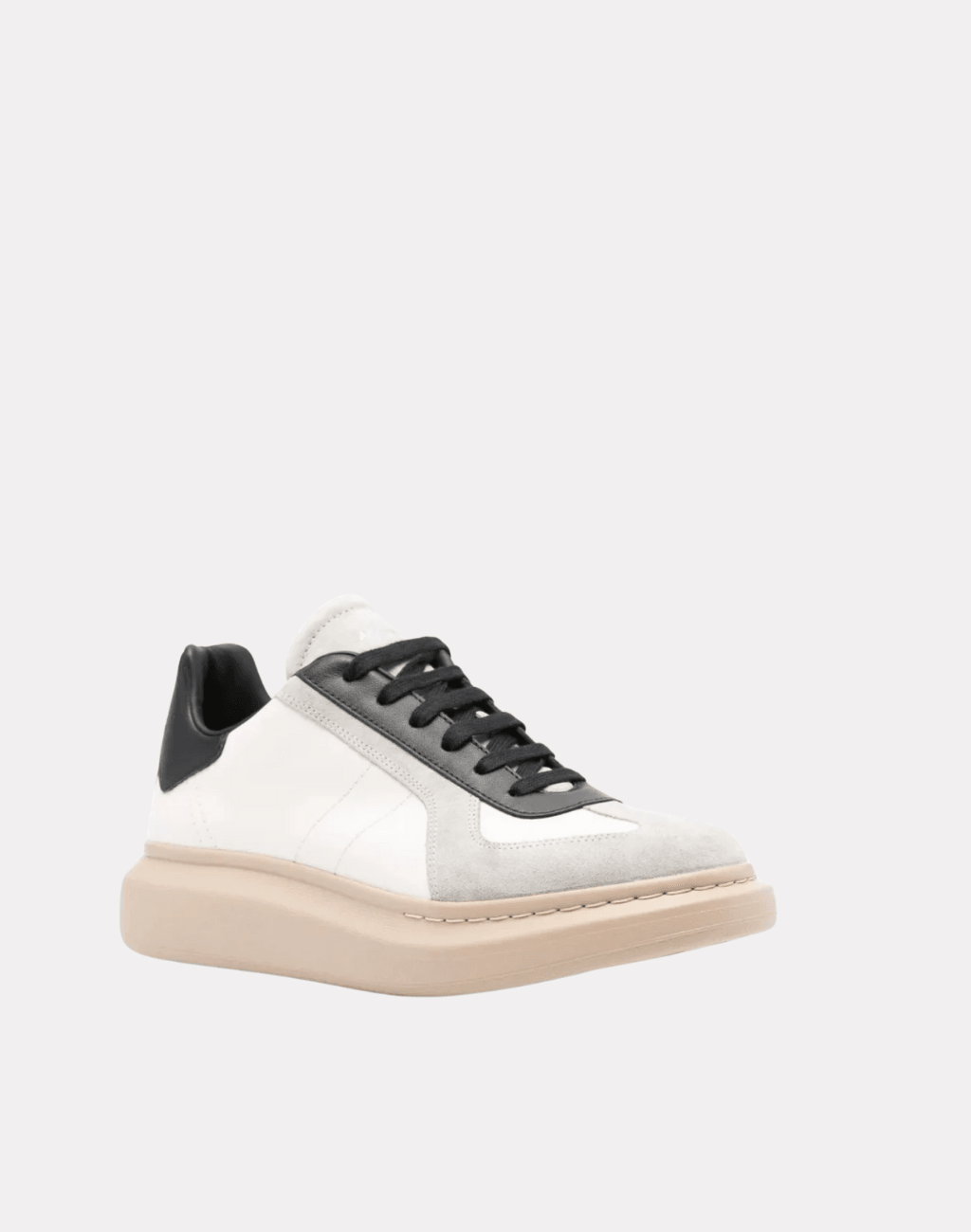 Oversized Retro Beyaz Siyah Erkek Sneakers