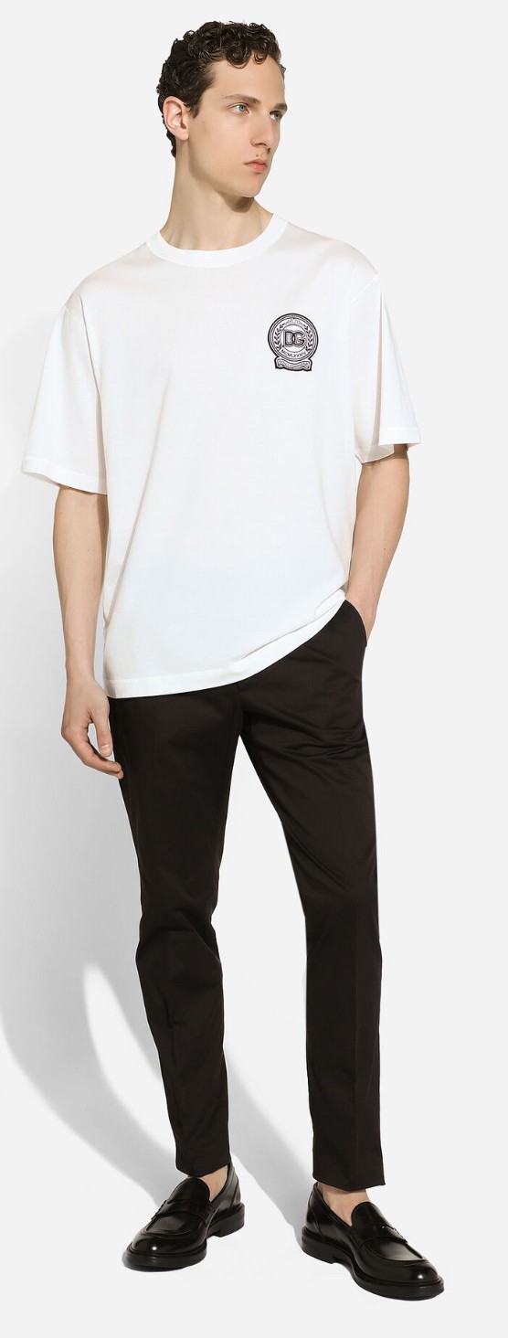 Beyaz Kabartma Logo Detaylı T-shirt