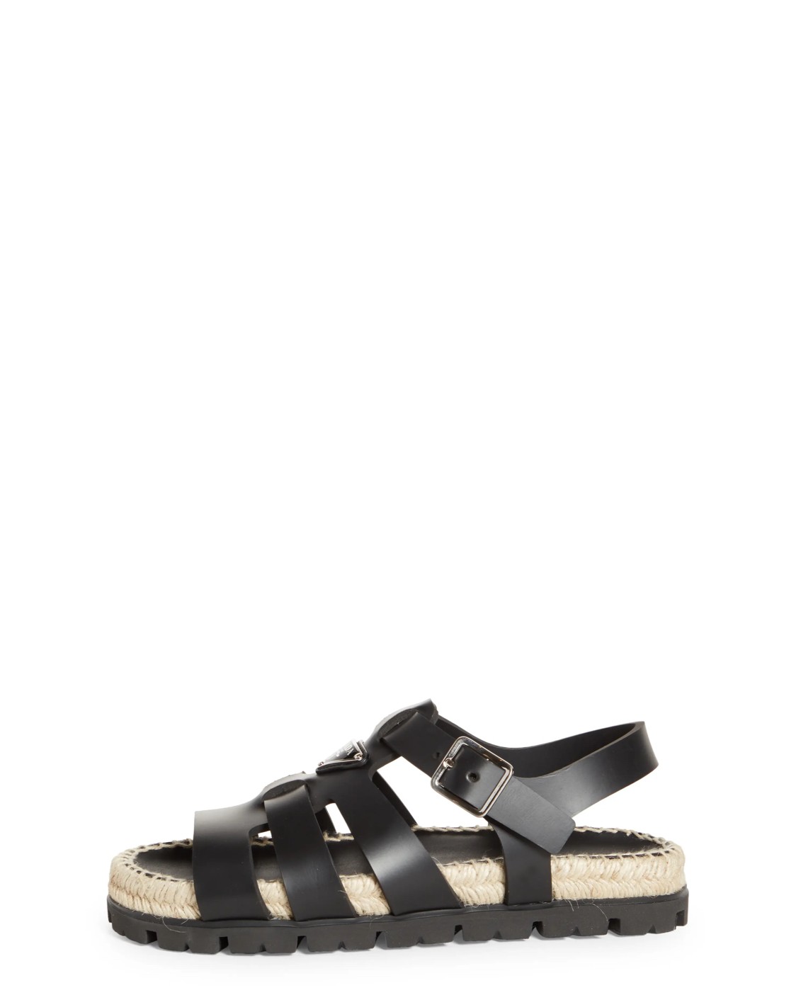 Espadrille Platform Cage Sandal in White